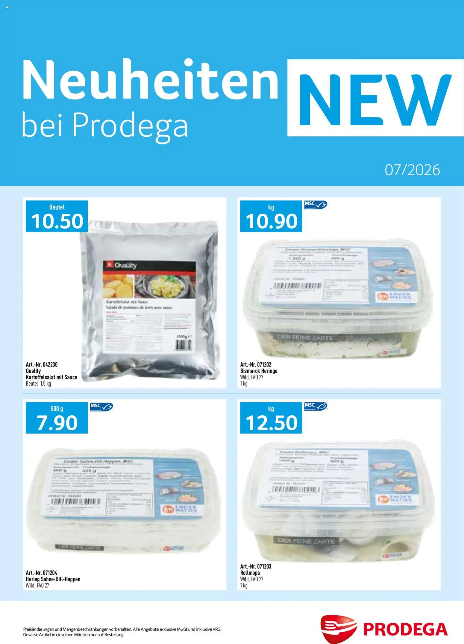 Prodega aktionen Neuheiten – gültig ab 01.07.2026 | Seite: 1