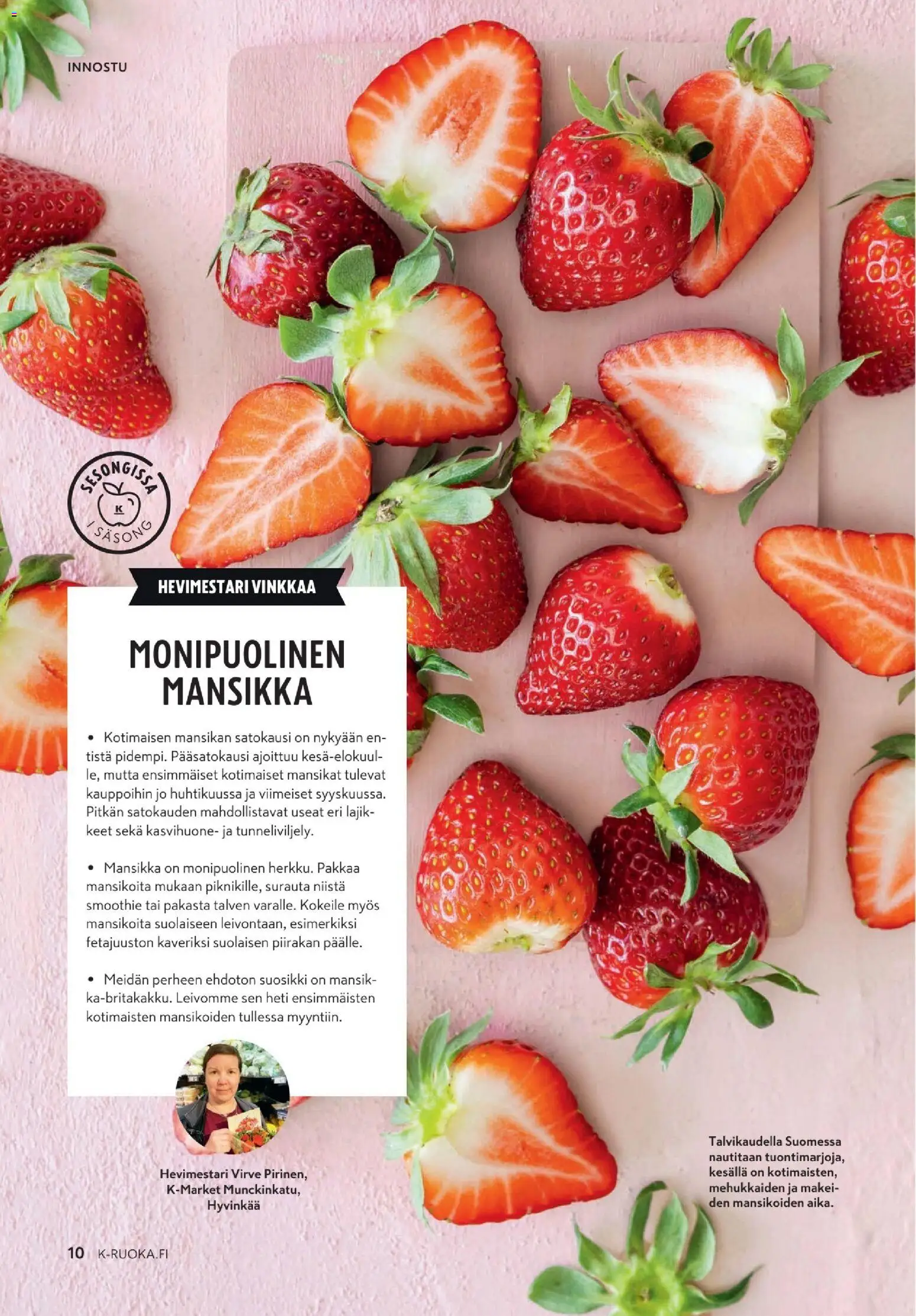 K-Market tarjoukset - K-Ruoka – voimassa 10.06.2026 alkaen | Sivu: 10 | Tuotteet: Kasvihuone, Mansikat