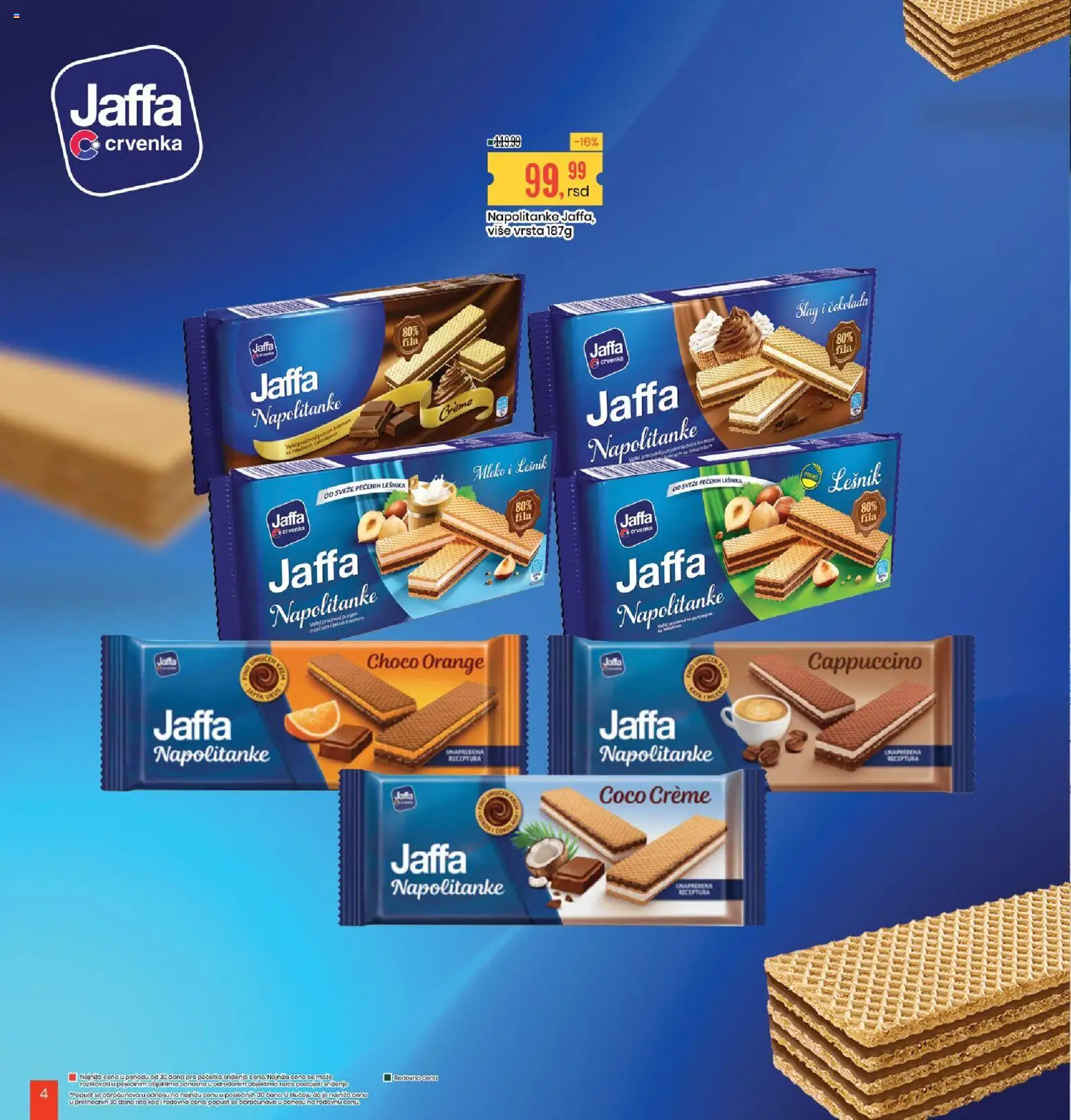 Aroma Market katalog - važi od 25.09.2026 | Strana: 4 | Proizvode: Šlag, So, Čokolada, Napolitanke