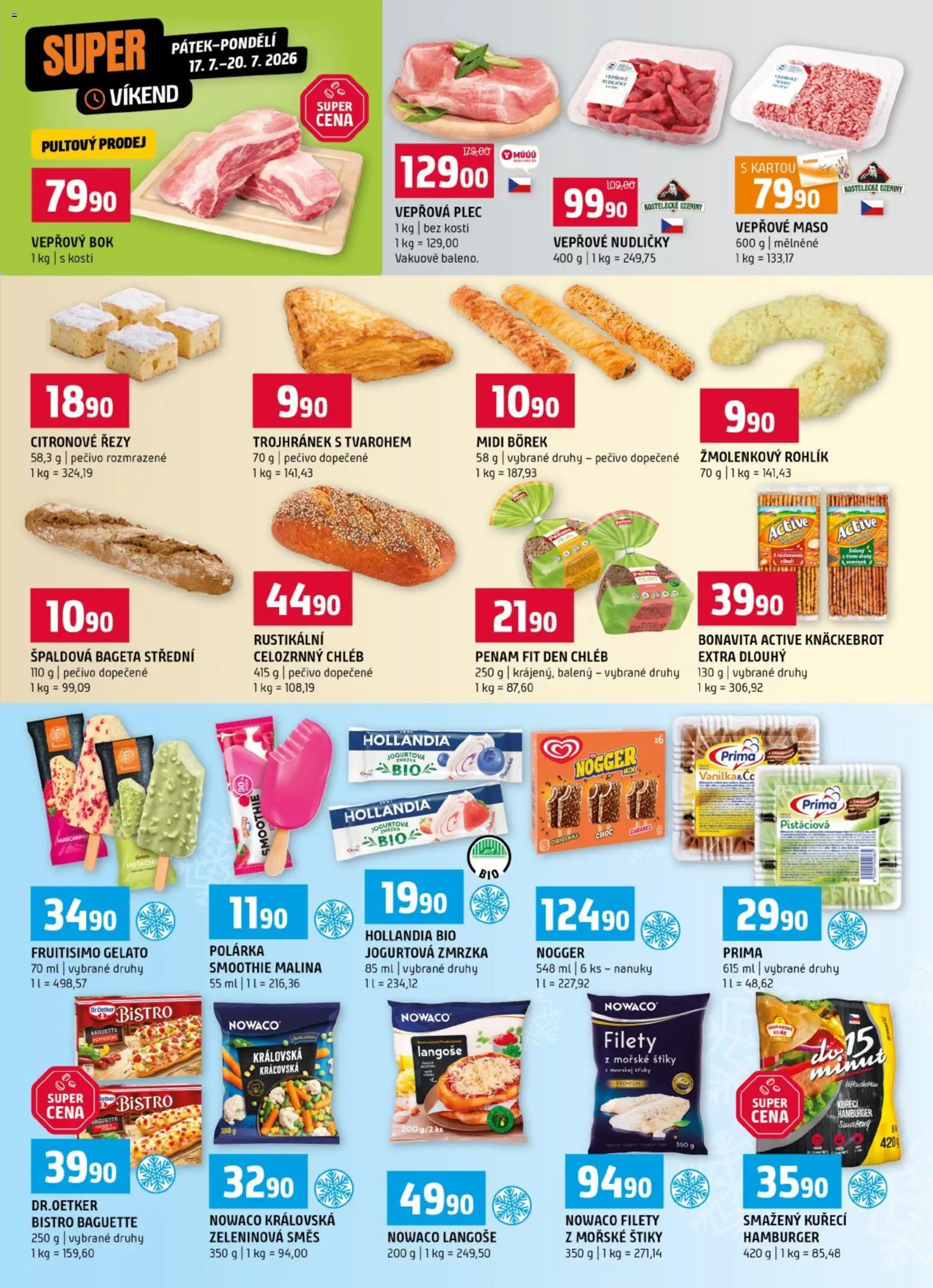 Terno leták od 15.07.2026 | Strana: 3 | Produkty: Pečivo, Hollandia, Zeleninová směs, Bageta