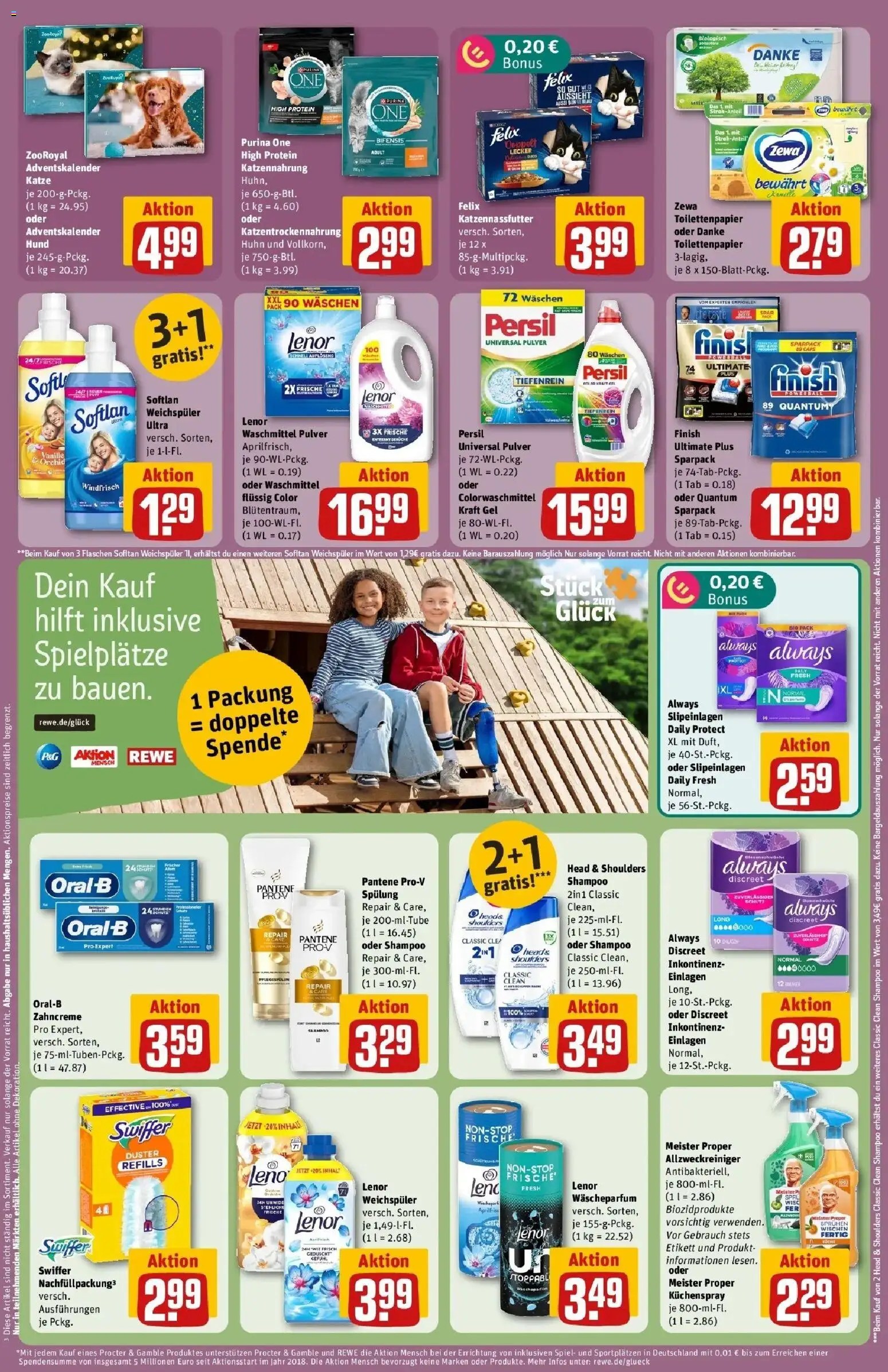 REWE Prospekt ab 05.10.2026 zum Blättern » Angebote | Seite: 33 | Produkte: Purina one, Spiel, Finish, Waschmittel