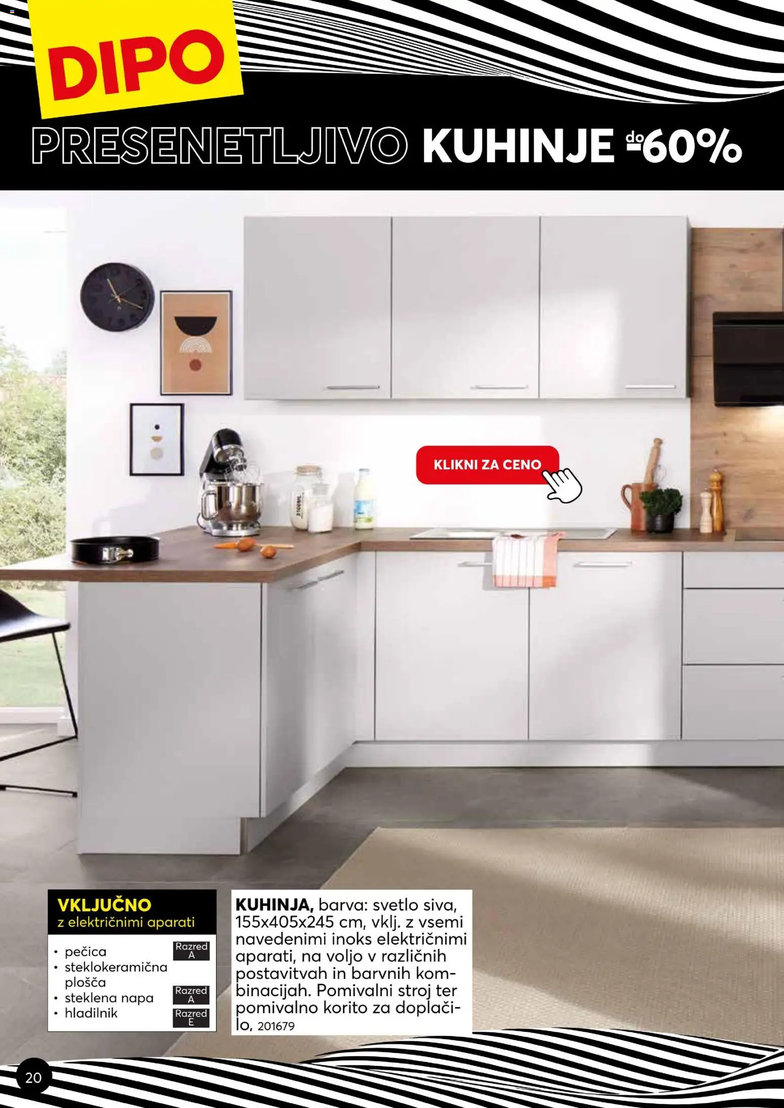 Novi Dipo katalog ponudbe – veljaven od 07.08.2026 | Stran: 20 | Izdelki: Hladilnik, Pecica, Pomivalni stroj, Pomivalno korito