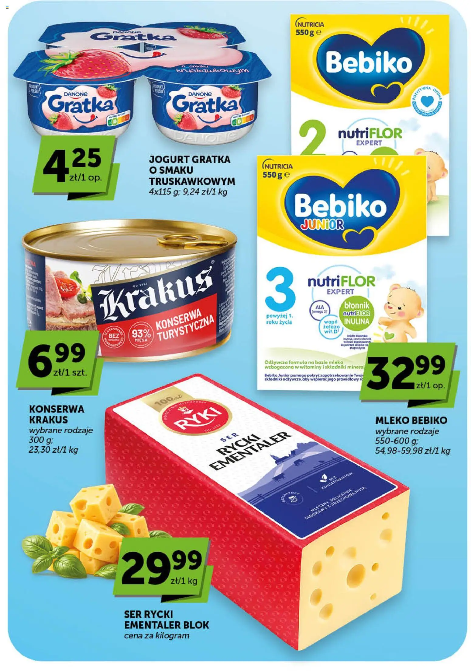 Euro Sklep gazetka od 28.05.2026 | Strona: 29 | Produkty: Mleko Bebiko, Żelazo, Ser, Jogurt