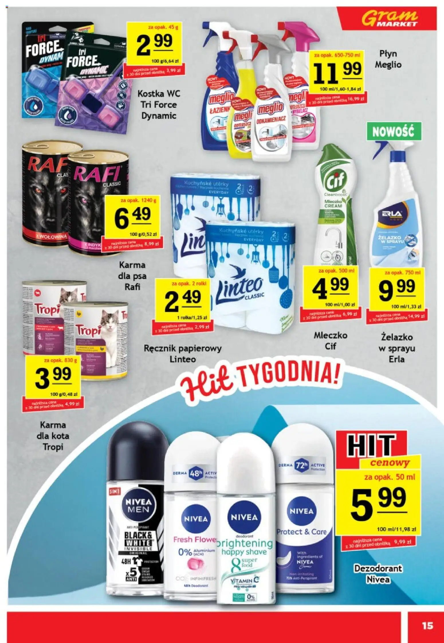 Gram Market gazetka od 01.07.2026 | Strona: 15 | Produkty: Meglio, Karma dla kota, Karma dla psa, Wołowina