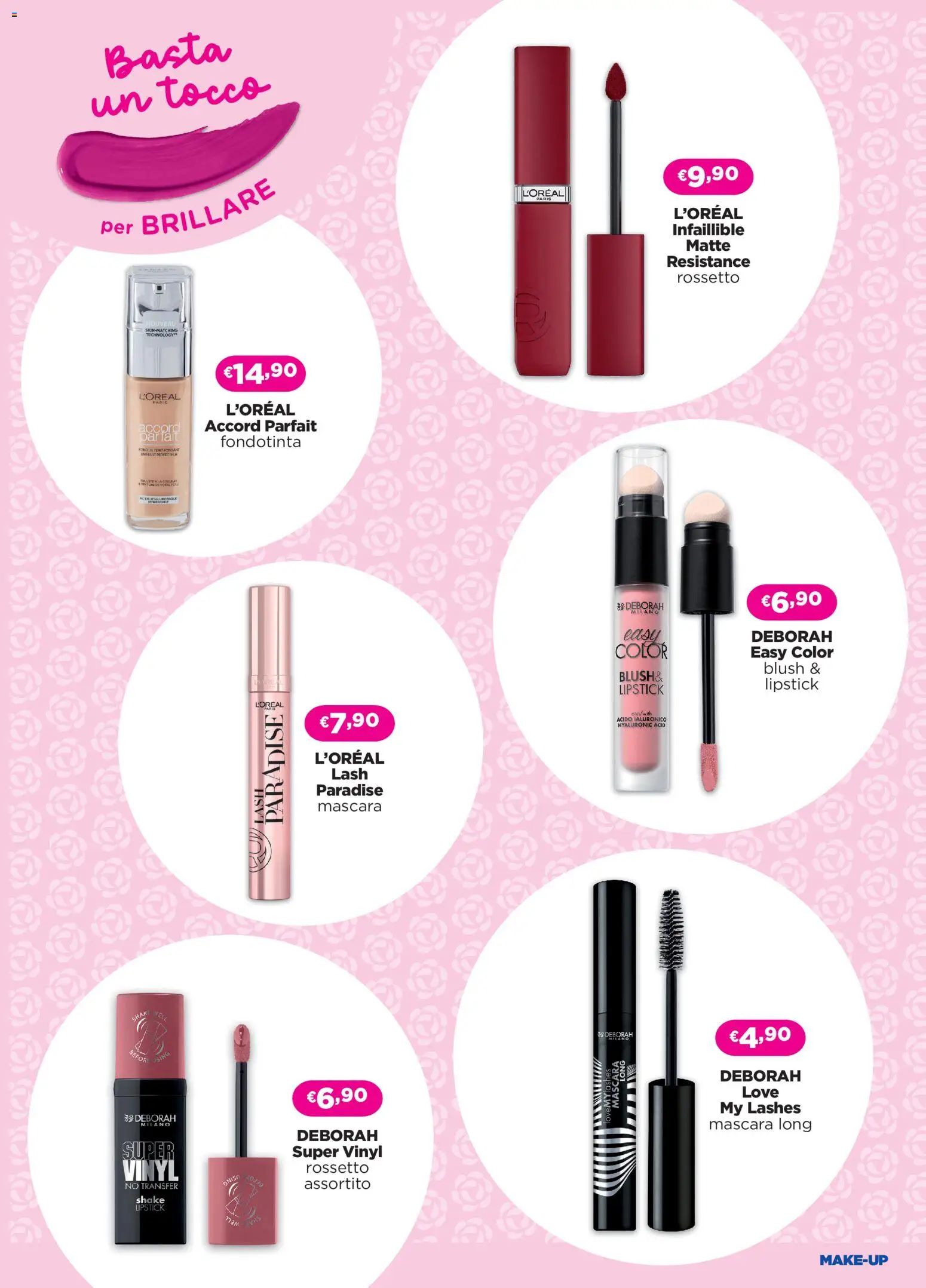 Volantino Acqua e Sapone del 17.06.2026 | Pagina: 2 | Prodotti: Mascara, Rossetto, Fondotinta, Blush