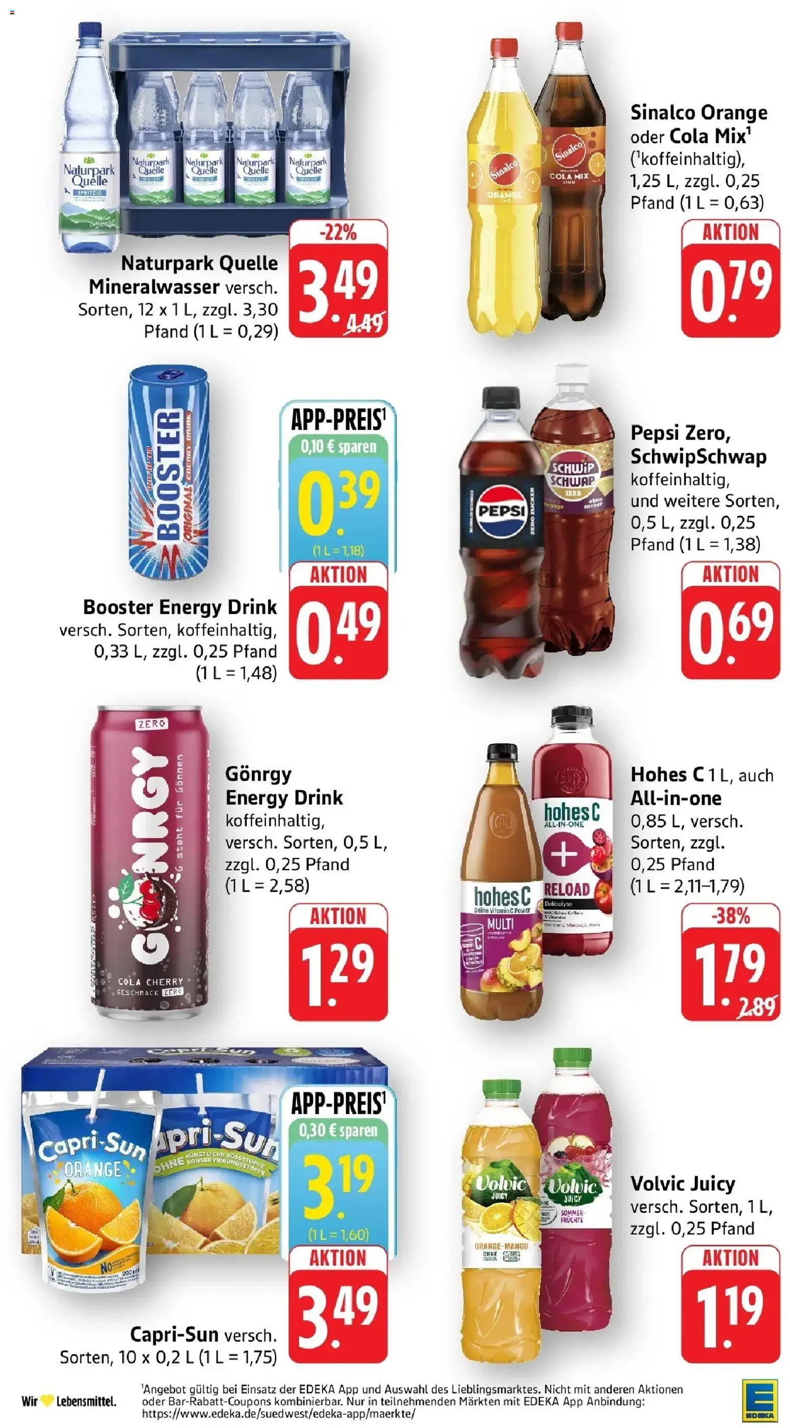 E center - E center: Wochenangebote – gültig ab 28.06.2026 | Seite: 32 | Produkte: Sinalco, Energy, Mineralwasser, Volvic
