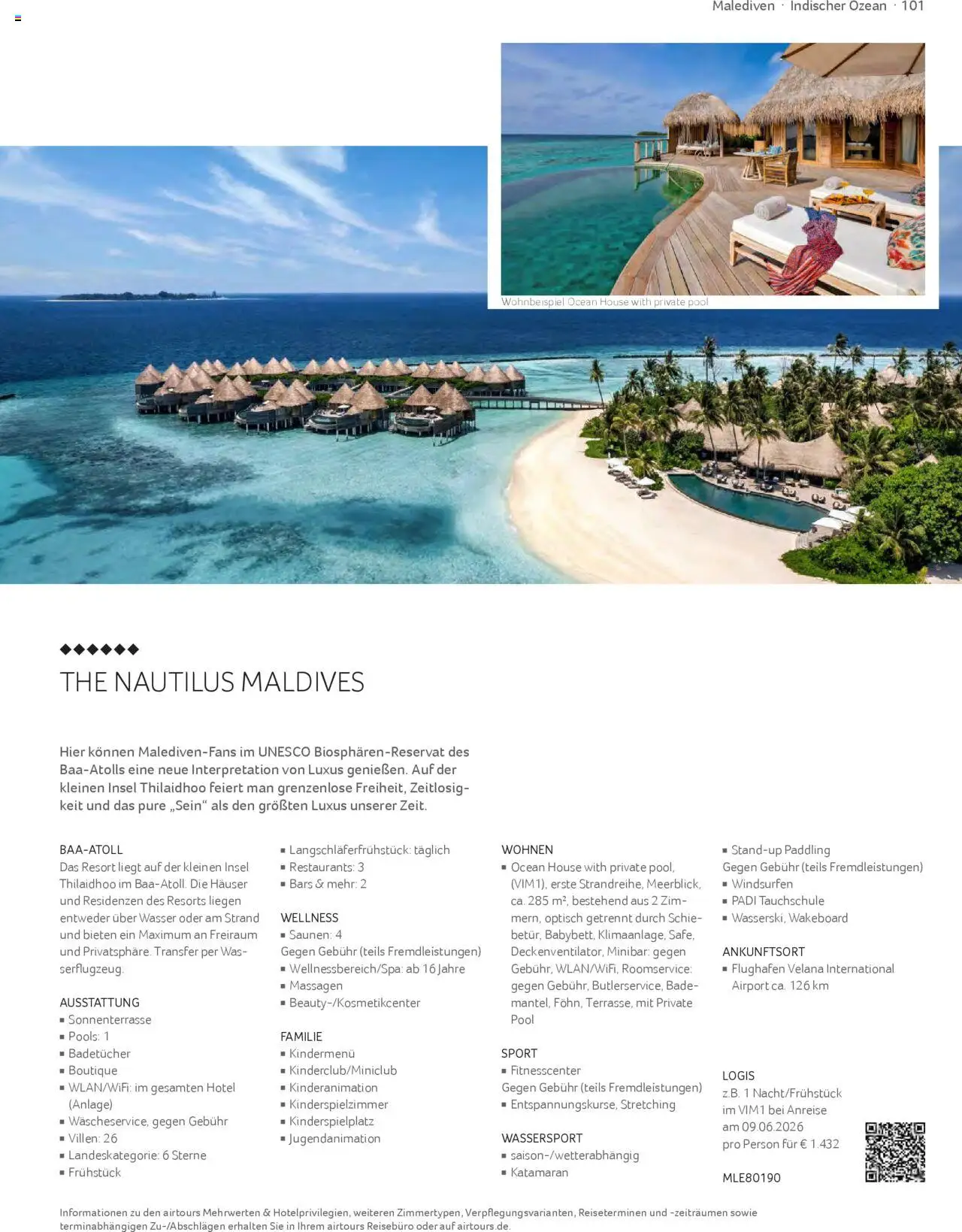 TUI airtours Katalog  Erstklassige Fernreisen 2025/26 – gültig ab 01.11.2025 | Seite: 101 | Produkte: Wasser