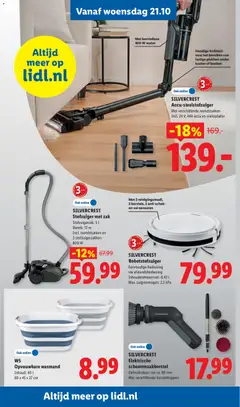 SILVERCREST Stofzuiger met zak, Stofzuigerzak: 5 l Bereik: 12 m Incl. mondstukken en 2 stofzuigerzakken 800 W - Voorbeeld van een folder van Lidl, geldig van 19-10-2026 | Pagina: 36