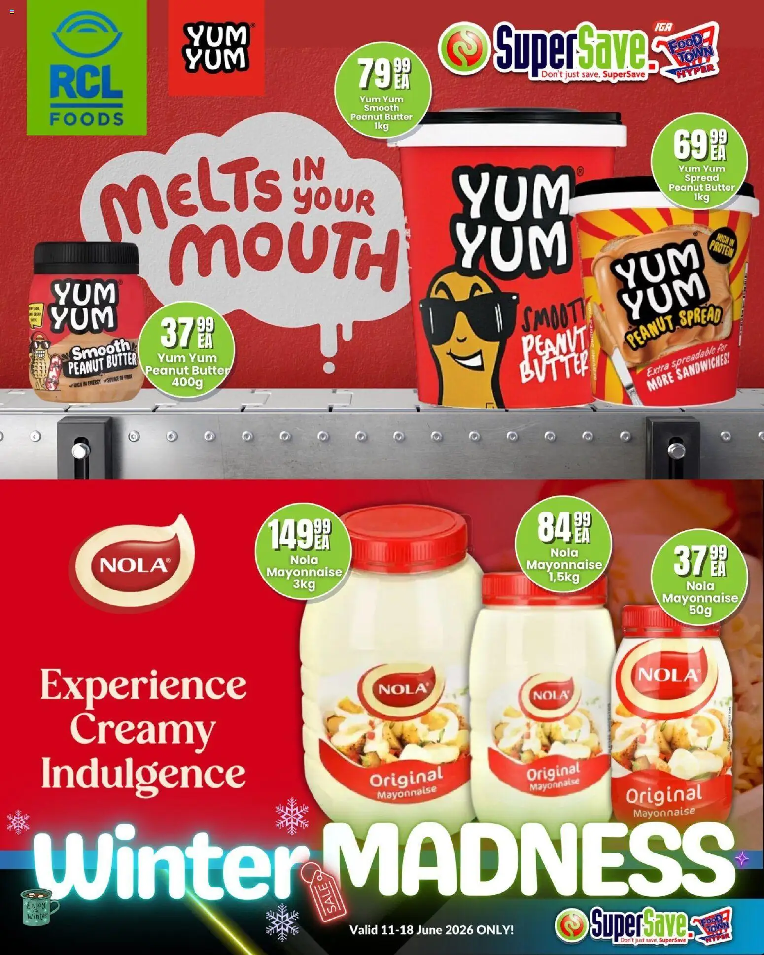 New Super Save catalogue – valid from 11.06.2026 | Page: 26 | Products: Detergente líquido, Butter, Peanut butter, Mayonnaise