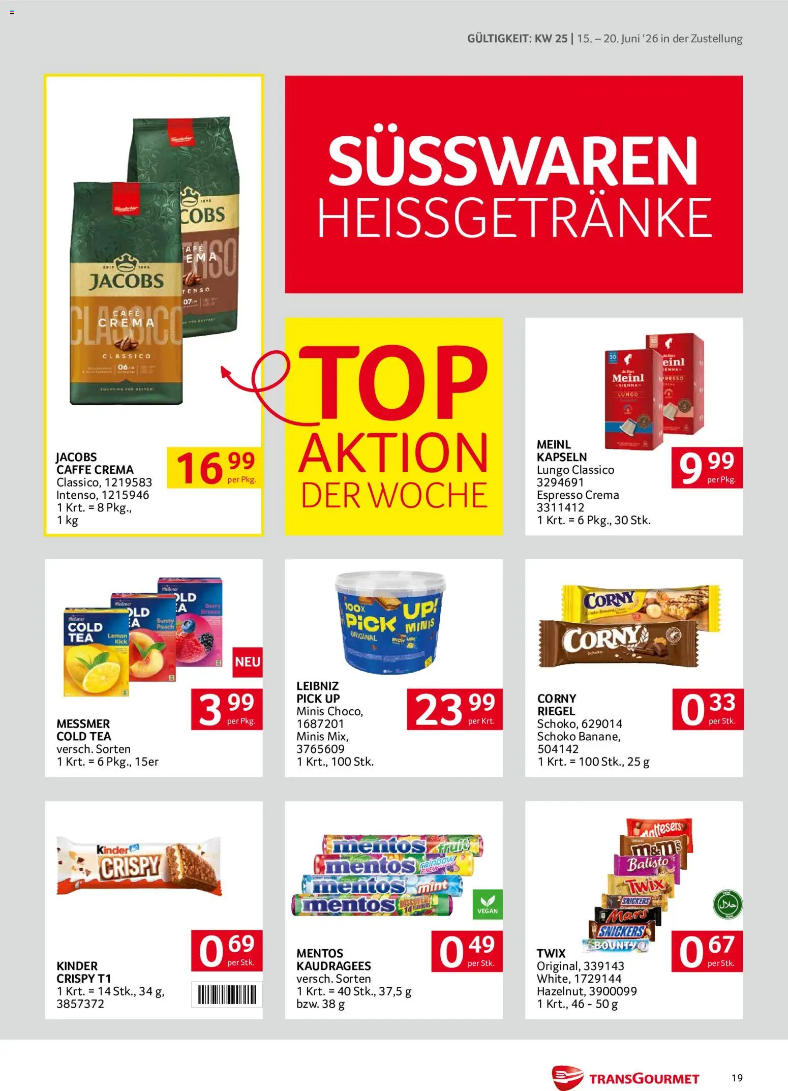 Transgourmet Zustellaktion gültig ab 15.06.2026 | Seite: 19