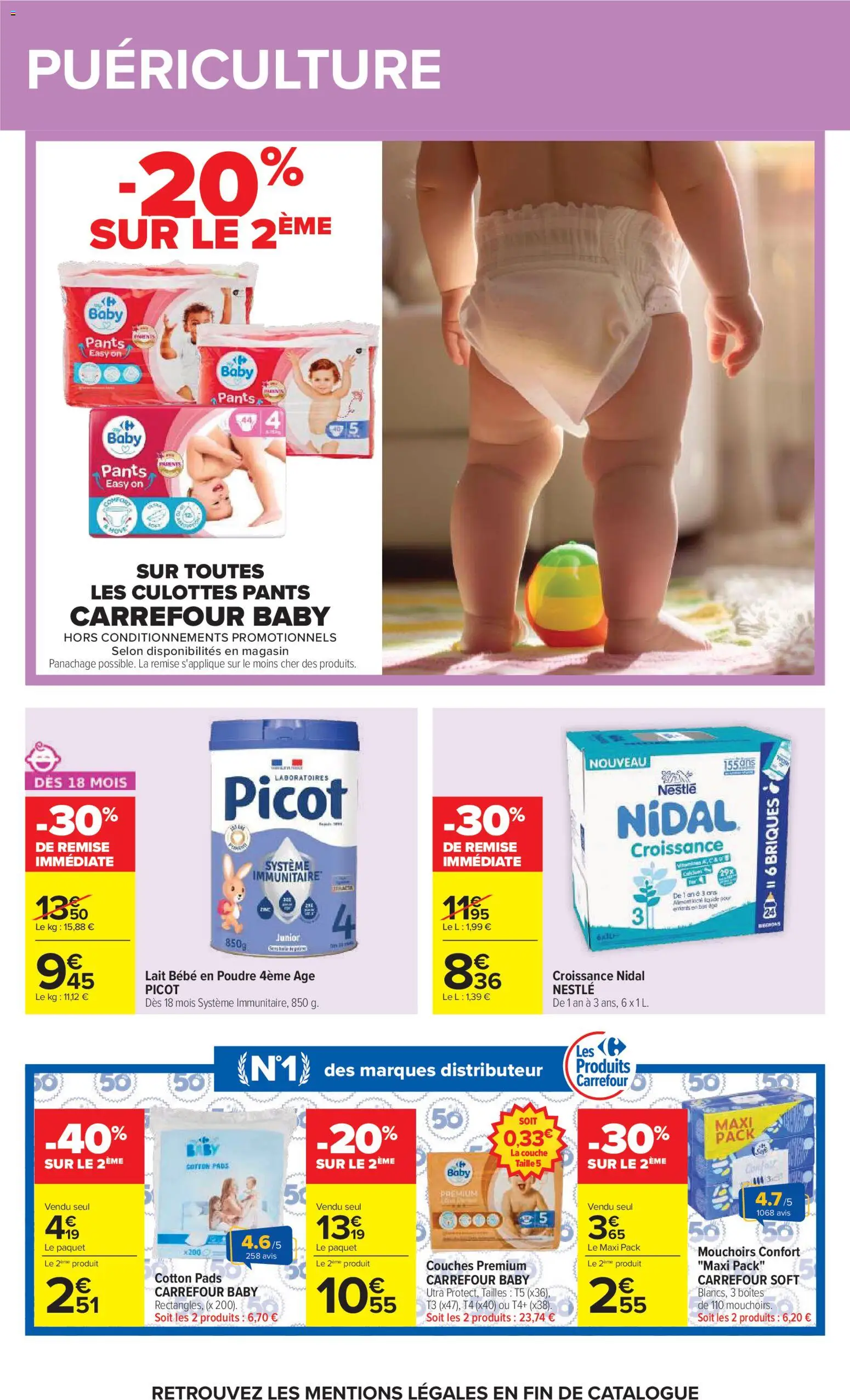 {H1} | Page: 45 | Produits: Poudre, Briques, Mouchoirs, Lait