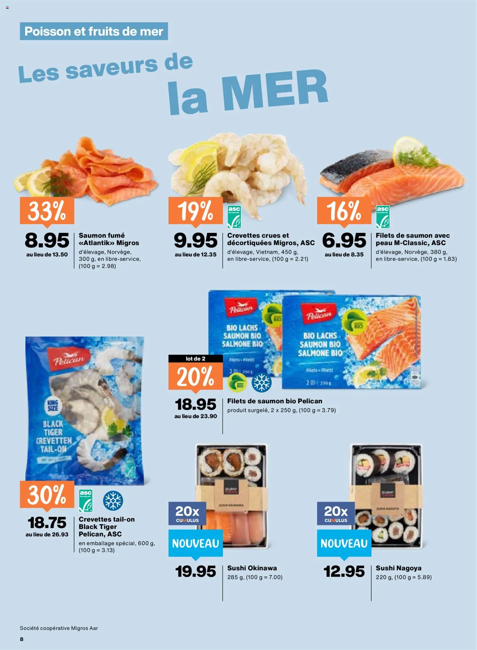 Migros aktionen FR – gültig ab 28.05.2026 | Seite: 8 | Produkte: Lachs