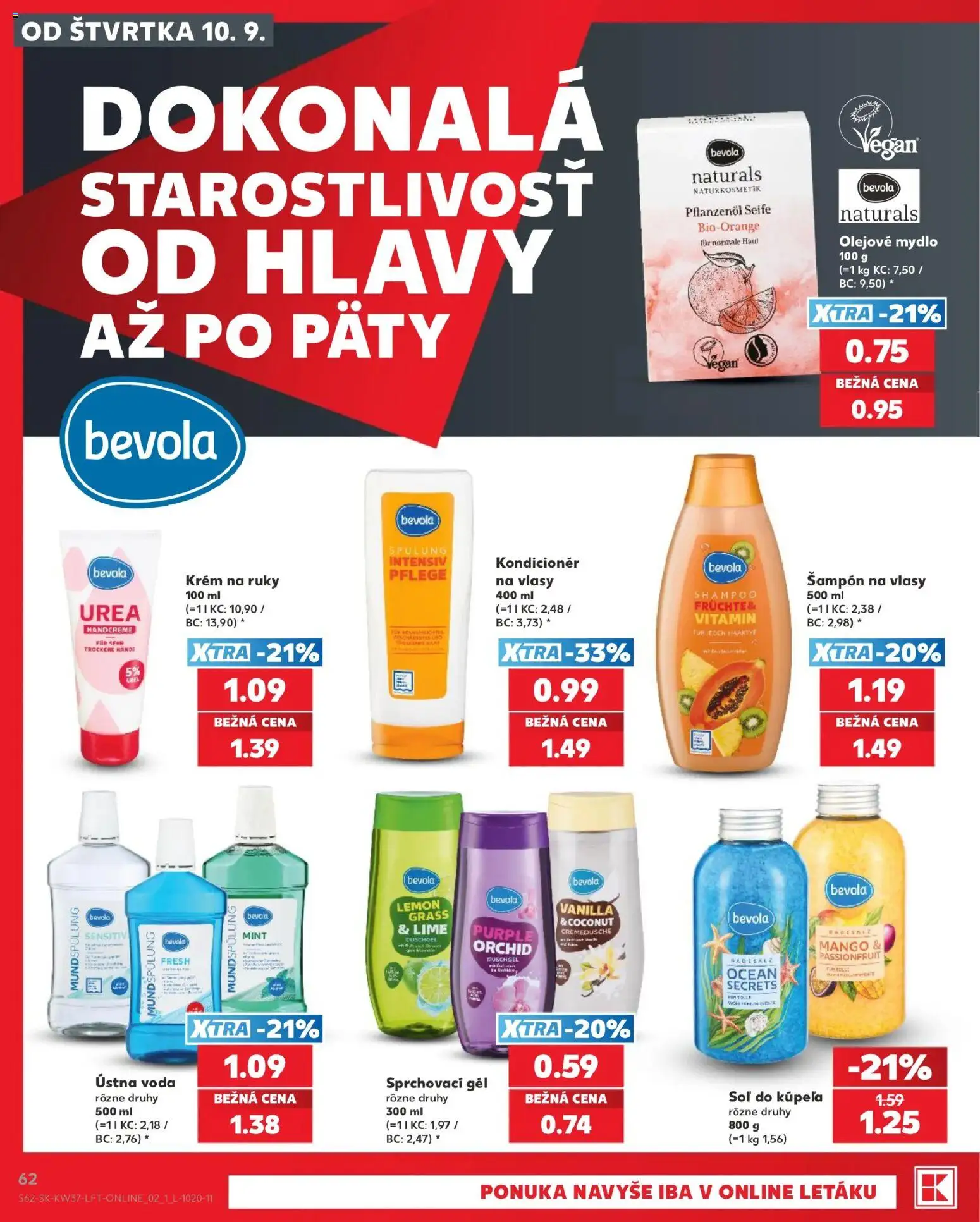 Kaufland SK akciós ujság - amely érvényes a következő dátumtól: 2026.09.10. | Oldal: 62 | Termékek: Lime, Vitamin, Krém, Mangó