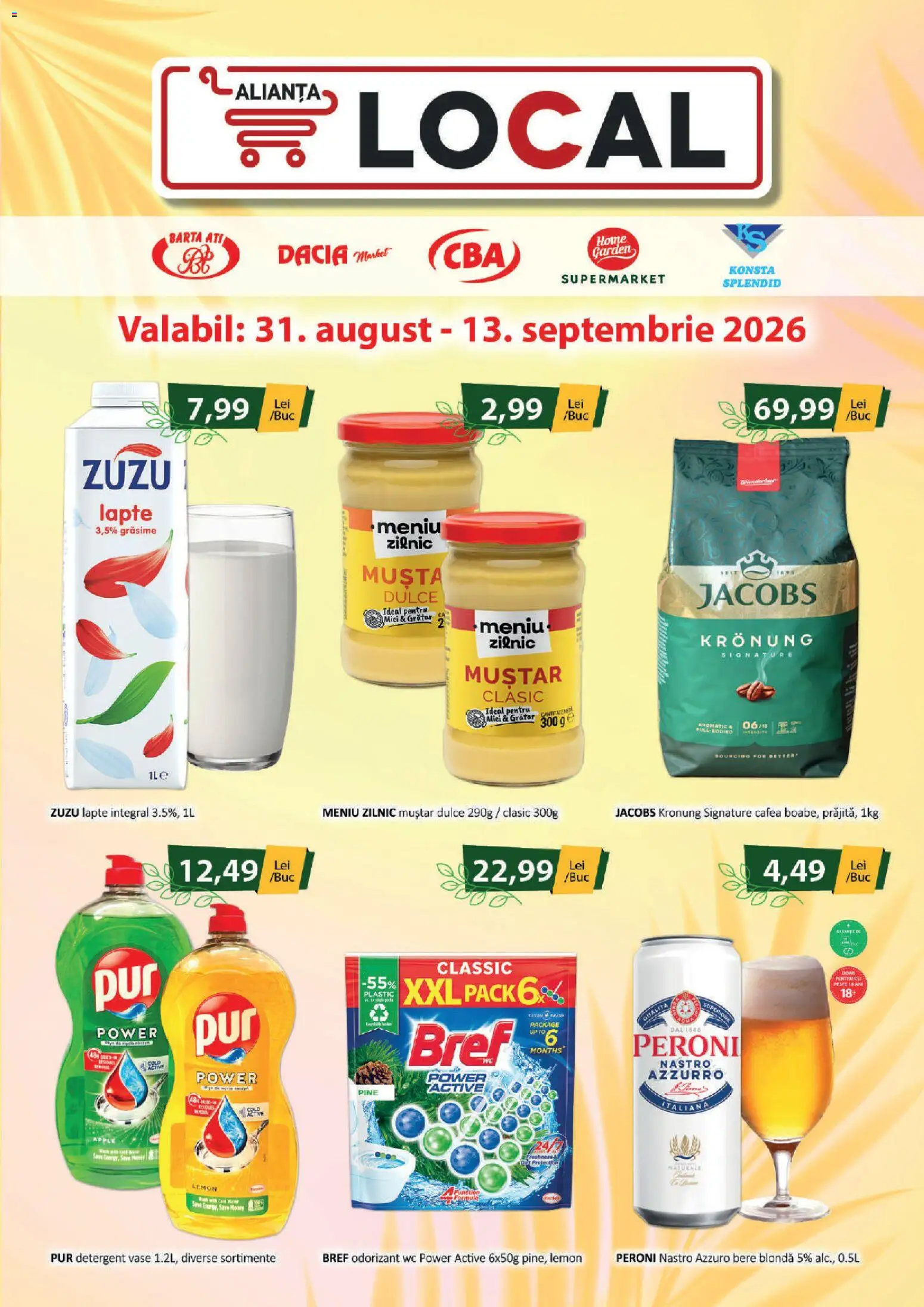 Noul catalog CBA – valabil de la 31.08.2026 | Pagină: 1 | Produse: Active, Mici, Jacobs, Muștar