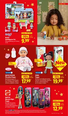 MATTEL Monster High-Puppe, Mit tollen Accessoires. 11 flexible Gelenke. Ca. H 33 cm. Altersempfehlung: ab 4 Jahren. Je Stück ab 19.10.2026 gültig | Seite: 33 | Produkte: Puppe, Monster, Kleid