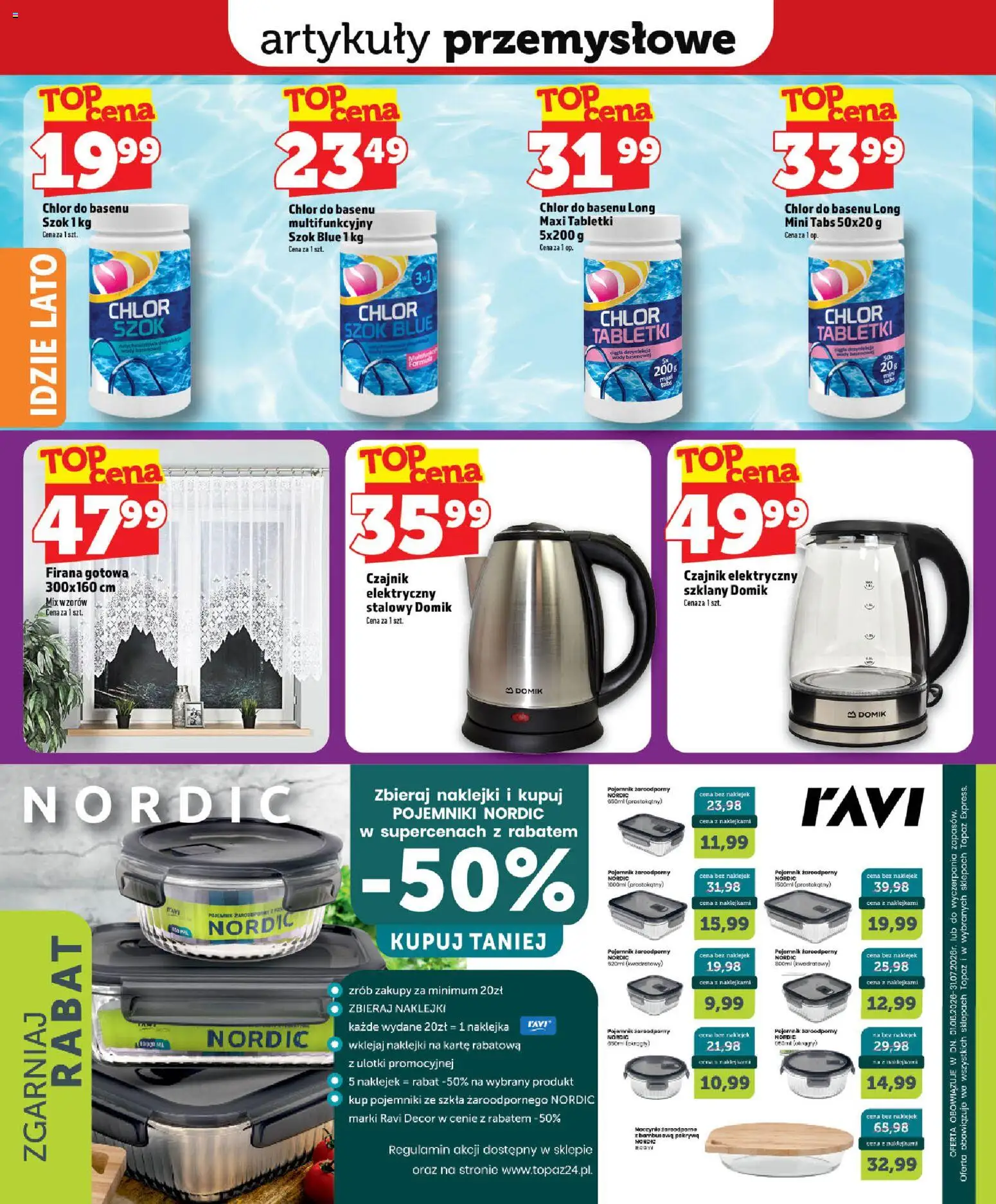 Topaz gazetka od 11.06.2026 | Strona: 60 | Produkty: Czajnik, Artykuły przemysłowe, Naklejki