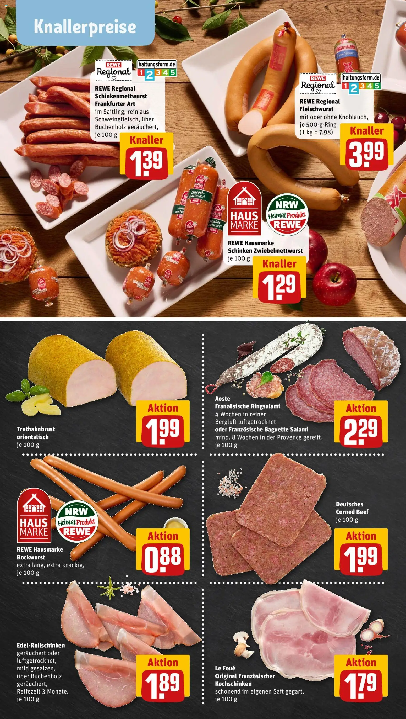Rewe ihr Kaufpark Prospekt – gültig ab 20.07.2026 | Seite: 8 | Produkte: Bockwurst, Baguette, Salami, Schinken