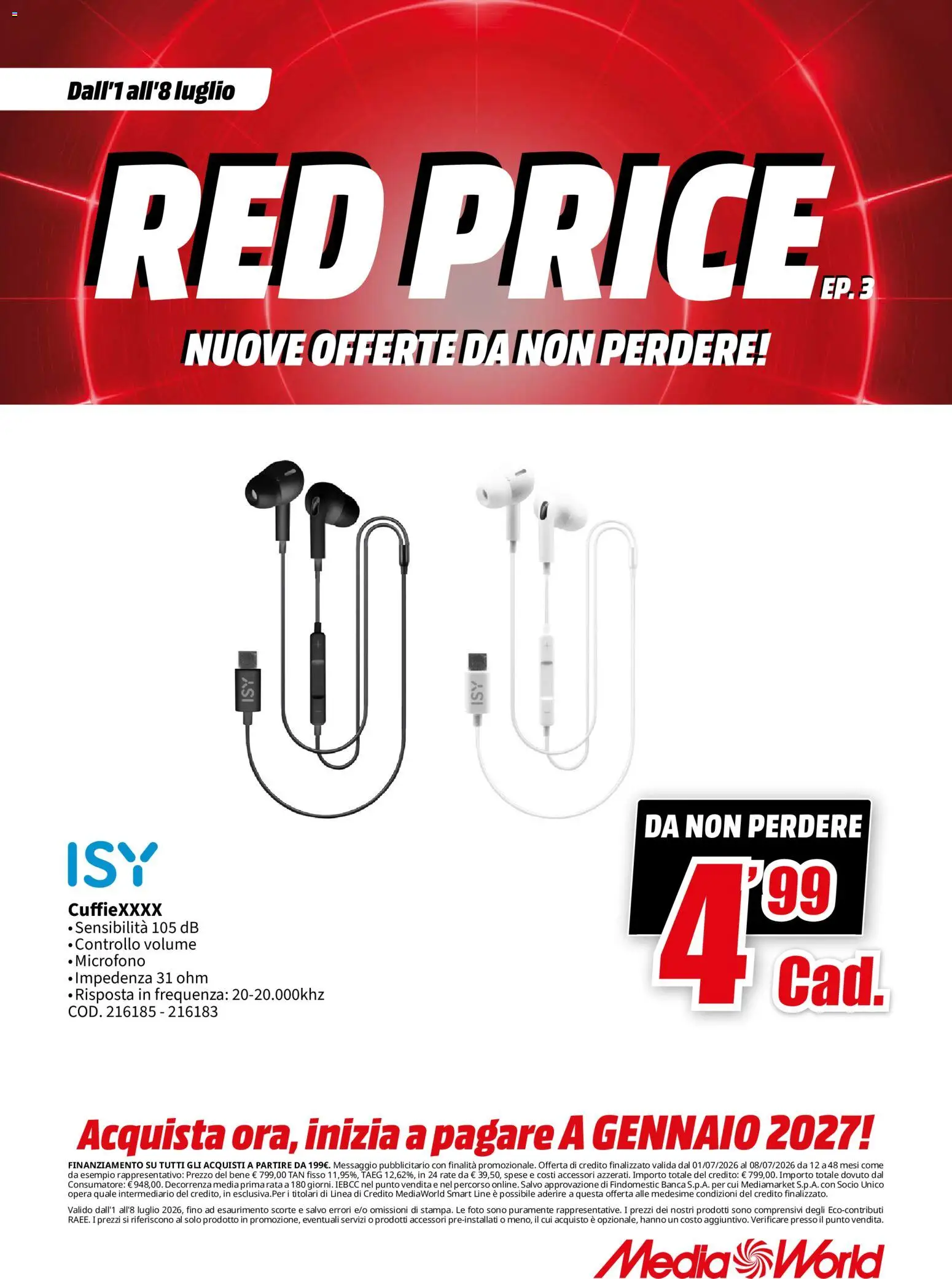 Volantino Media World del 01/07/2026 | Pagina: 40