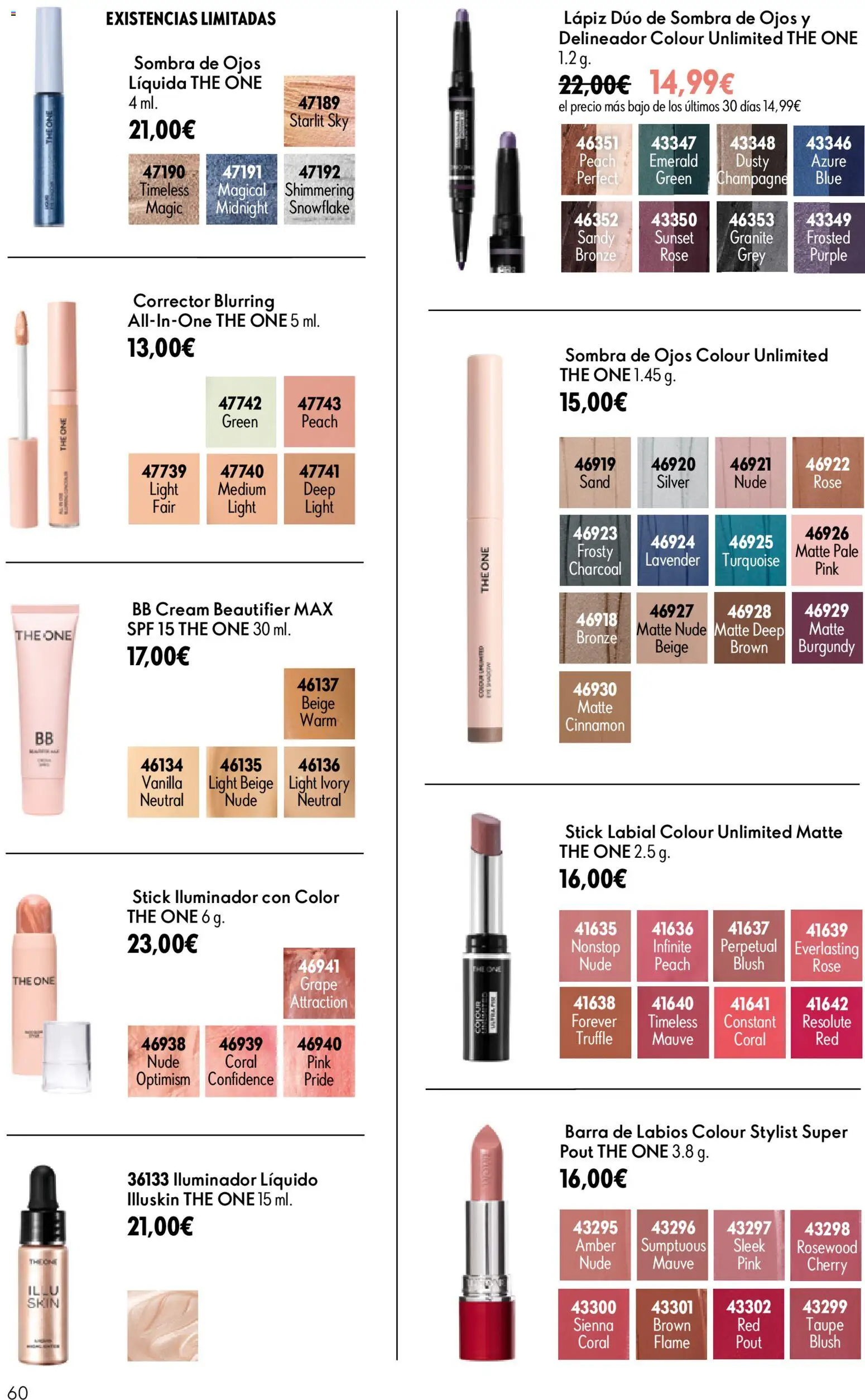 Oriflame - Catálogo Campaña 9 │ válido desde el 24/06/2026 | Página: 60 | Productos: Sombra, Delineador, Barra de labios, Sombra de ojos