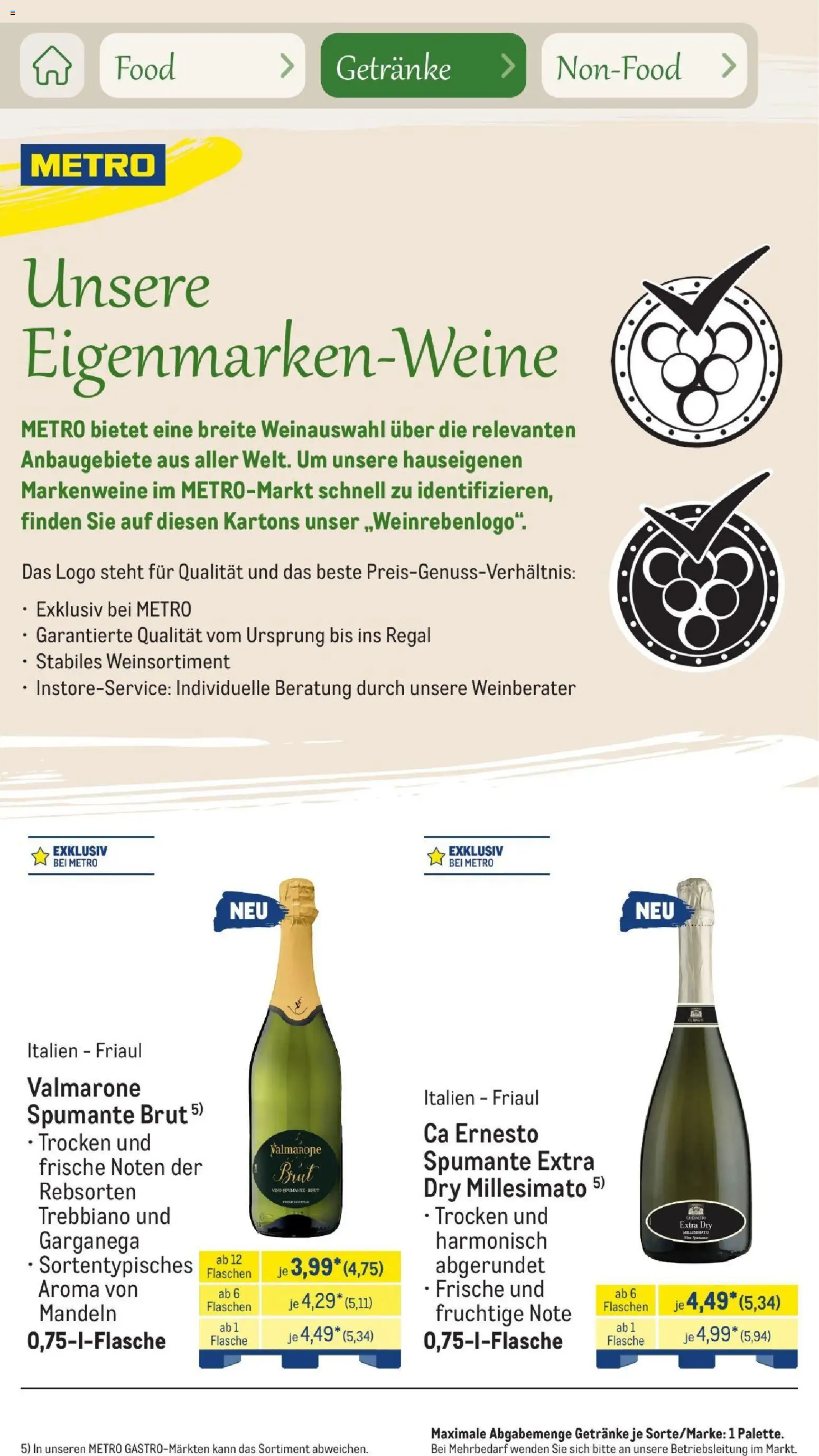 Metro Saisonkatalog Outdoor Dining – gültig ab 01.06.2026 | Seite: 66 | Produkte: Weißwein, Orangen, Lillet, Mango