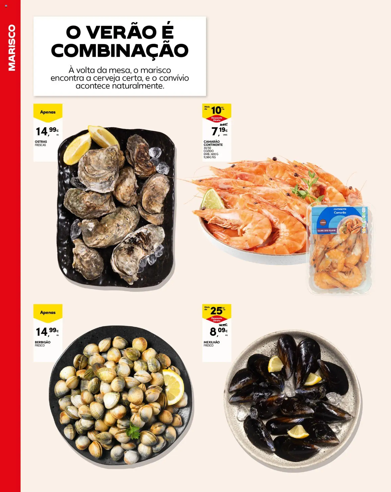 Continente Madeira │ válido de 05.05.2026 | Página: 12 | Produtos: Ostras, Camarão, Cerveja