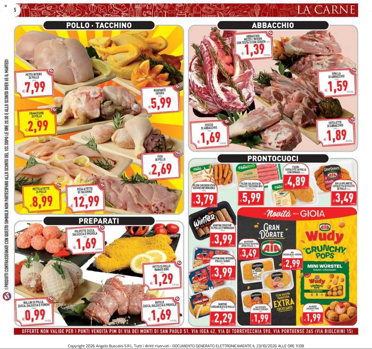 Volantino PIM Supermercati del 23/10/2026 | Pagina: 5