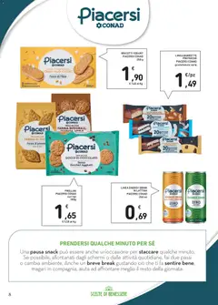 Anteprima del volantino FROLLINI CON FARINA INTEGRALE, QUINOA MIELE, FROLLINI CON FARINA INTEGRALE, QUINOA MIELE valido a partire dal 22.04.2026 | Pagina: 8 | Prodotti: Biscotti, Cocco, Frollini, Quinoa