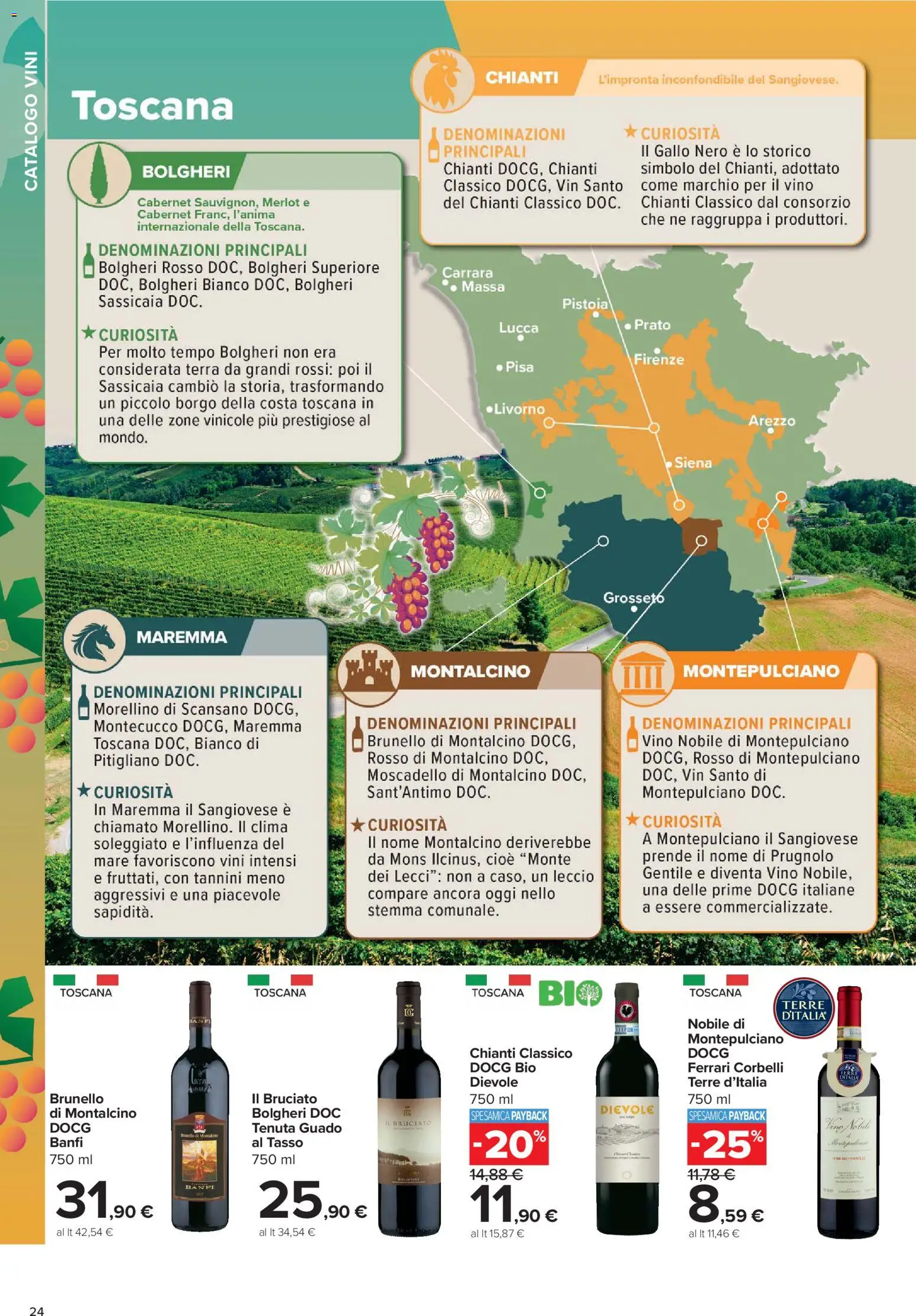 Volantino Carrefour del 05/10/2026 | Pagina: 24 | Prodotti: Vino, Terra
