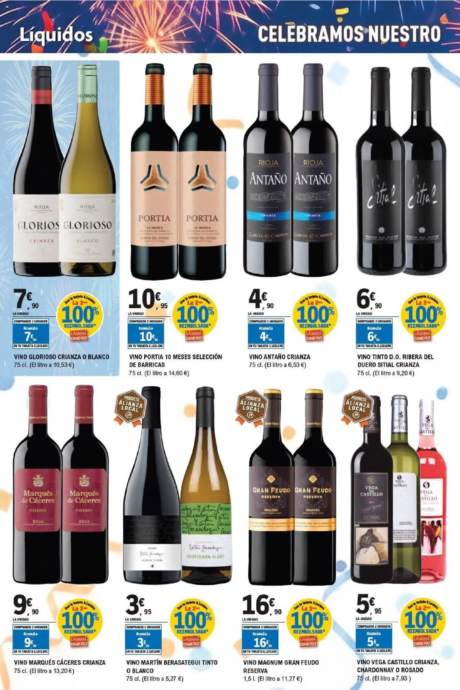 E.Leclerc Aniversario │ válido desde el 13/07/2026 | Página: 10 | Productos: Vino