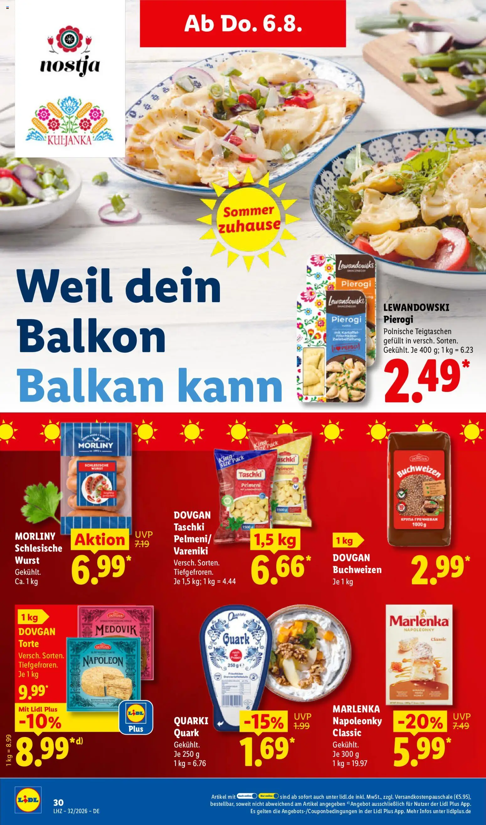 Lidl Německo leták od 03.08.2026 | Strana: 50 | Produkty: Pelmeni, Marlenka
