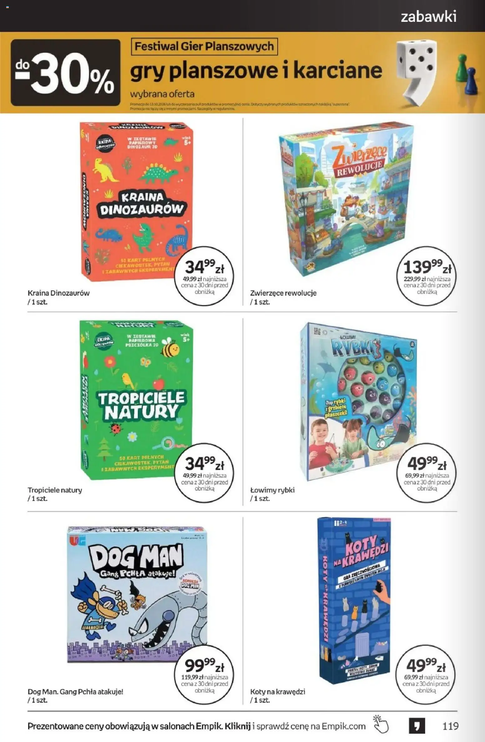 Empik promocje - Tom kultury Zabawki od 23.09.2026 | Strona: 28 | Produkty: Zabawki, Gra, Gry planszowe, Gry