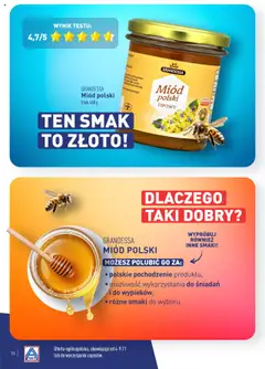 Pogląd oferty "GRANDESSA Miód polski, Słoik 400 g" - ważna od 04.11.2024 | Strona: 10 | Produkty: Miód