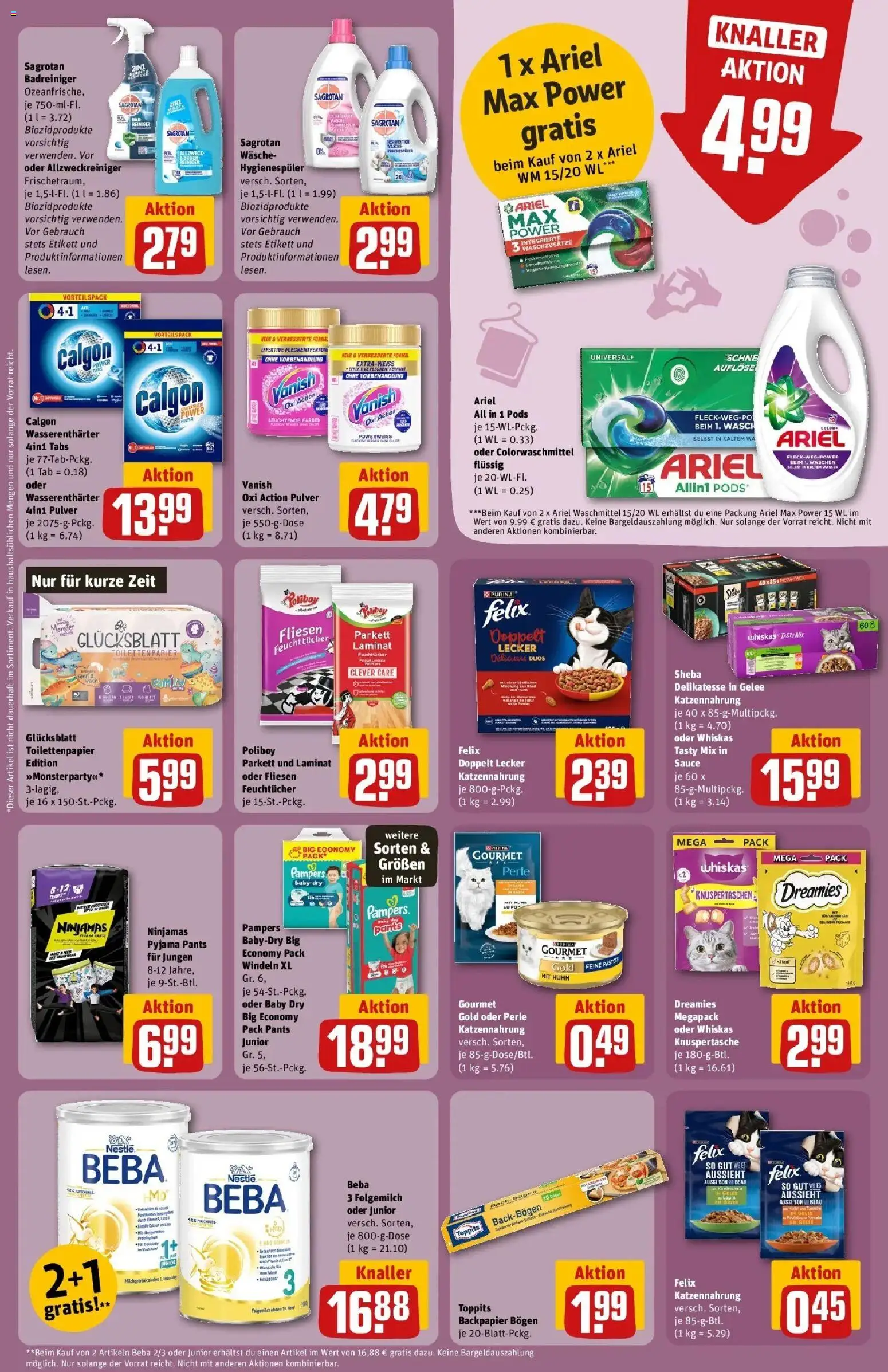 REWE Prospekt ab 12.10.2026 zum Blättern » Angebote | Seite: 31 | Produkte: Sheba, Pampers, Monster, Whiskas