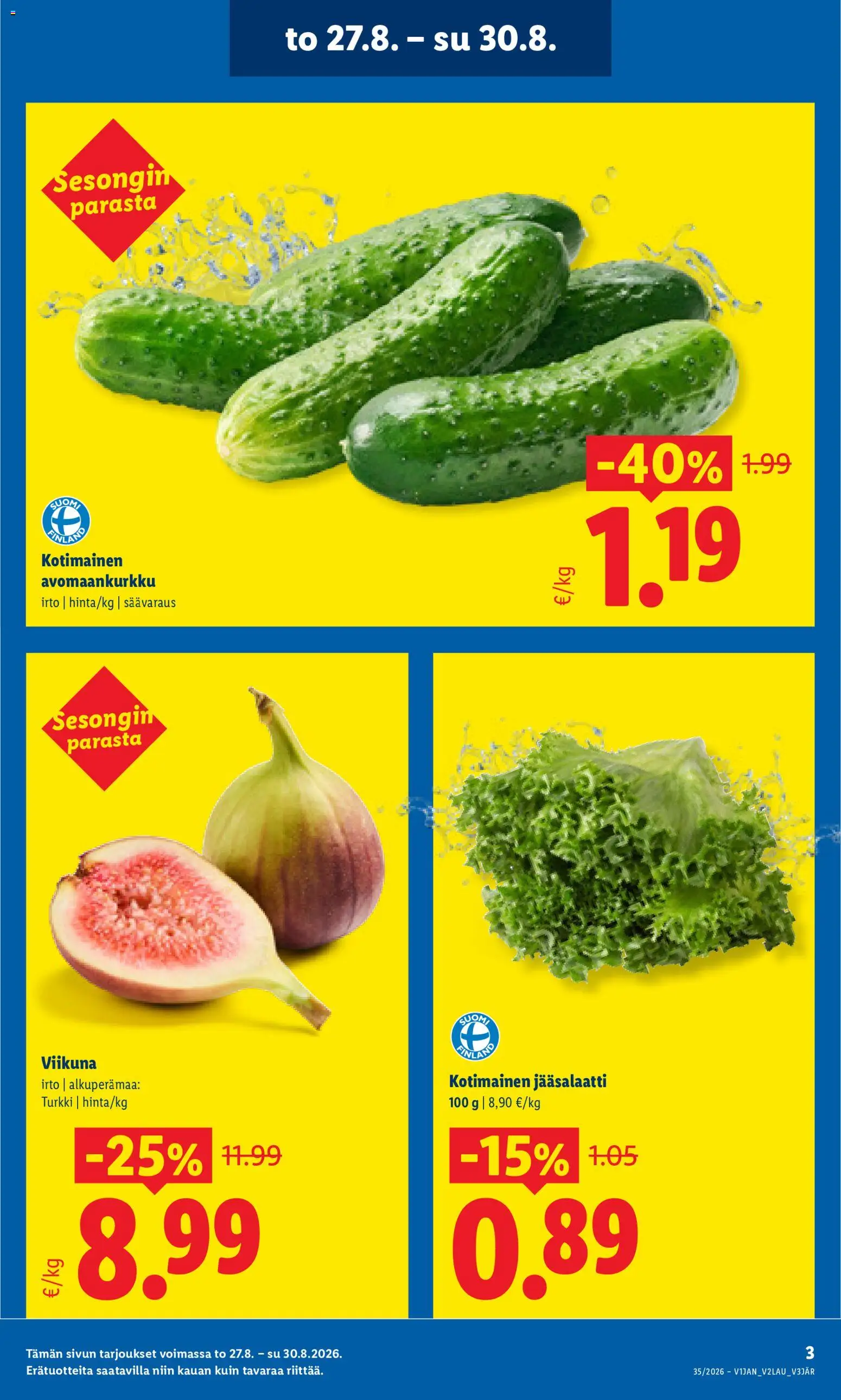 Lidl tarjoukset – voimassa 27/08/2026 alkaen | Sivu: 3