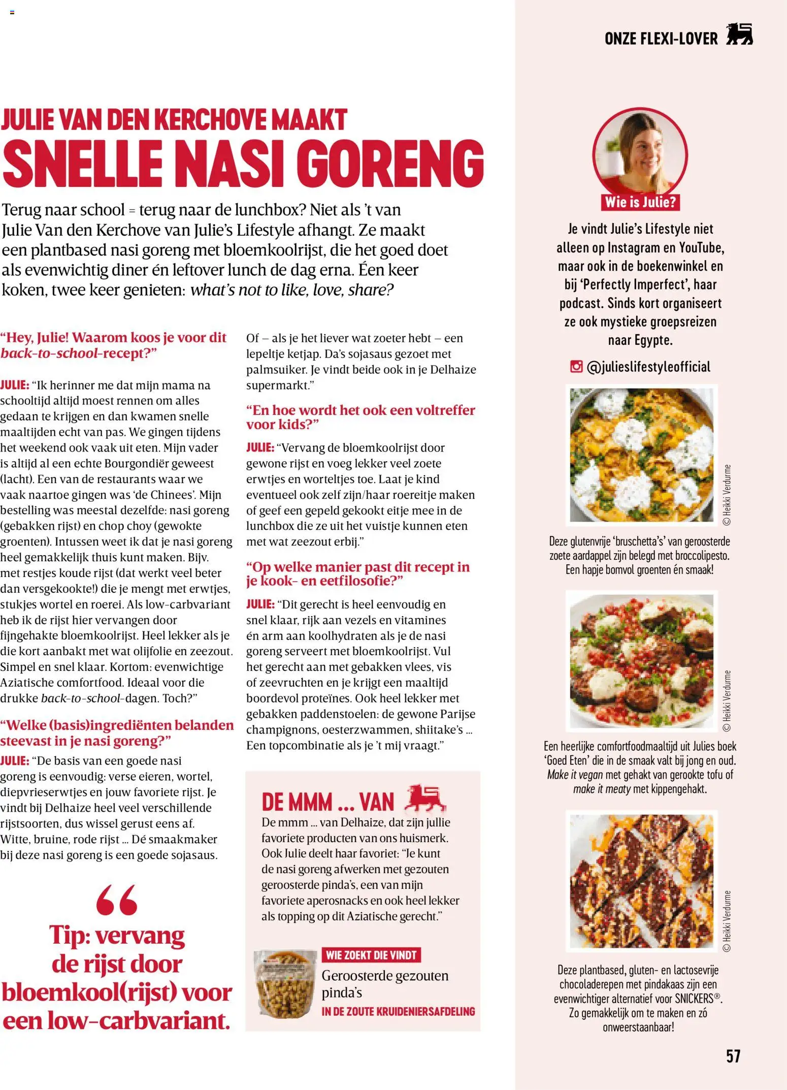 {H1} | Pagina: 57 | Producten: Gehakt, Aardappel, Zoete Aardappel, Tofu