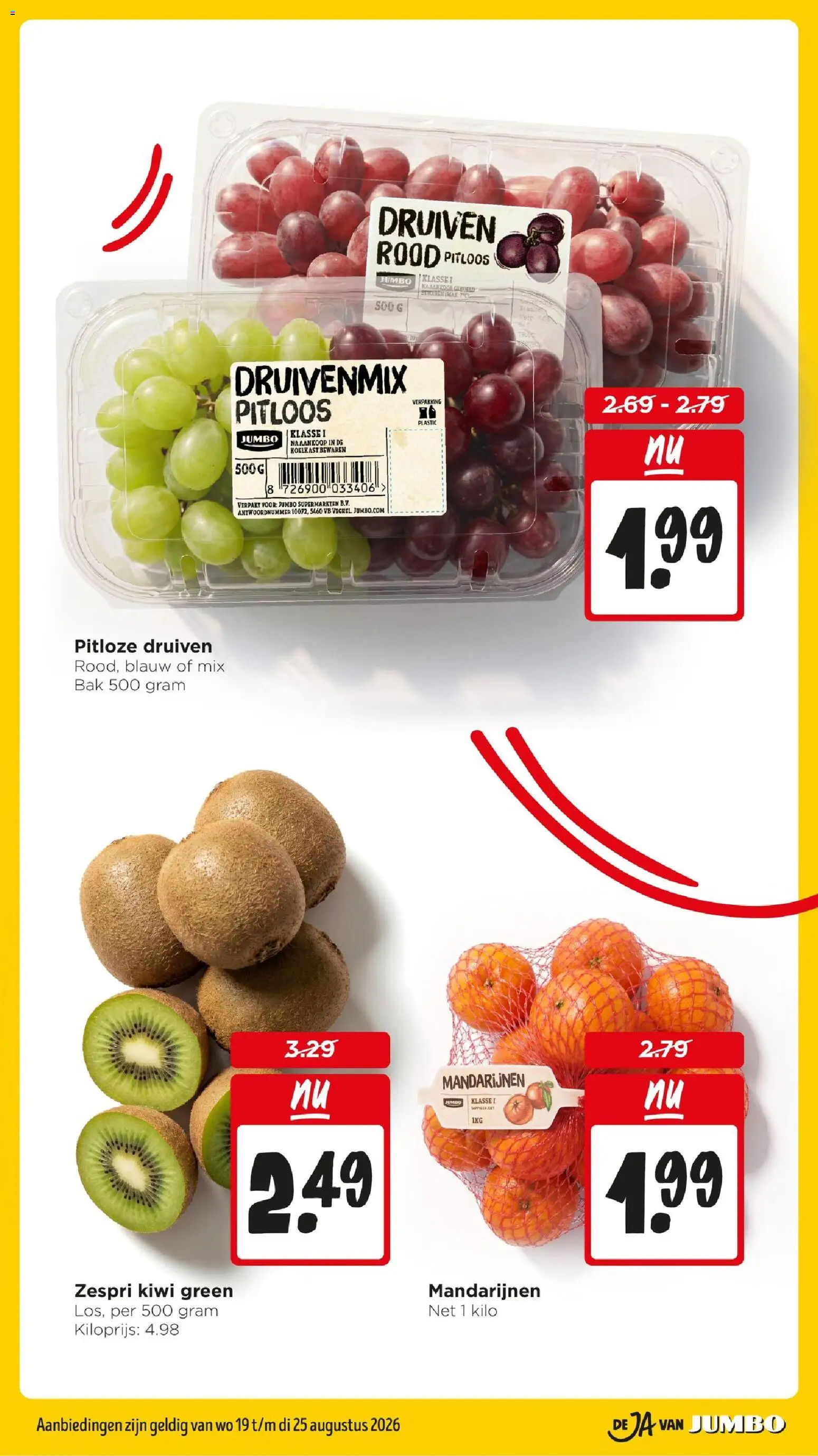 {H1} | Pagina: 13 | Producten: Kiwi, Mandarijnen, Koelkast, Druiven