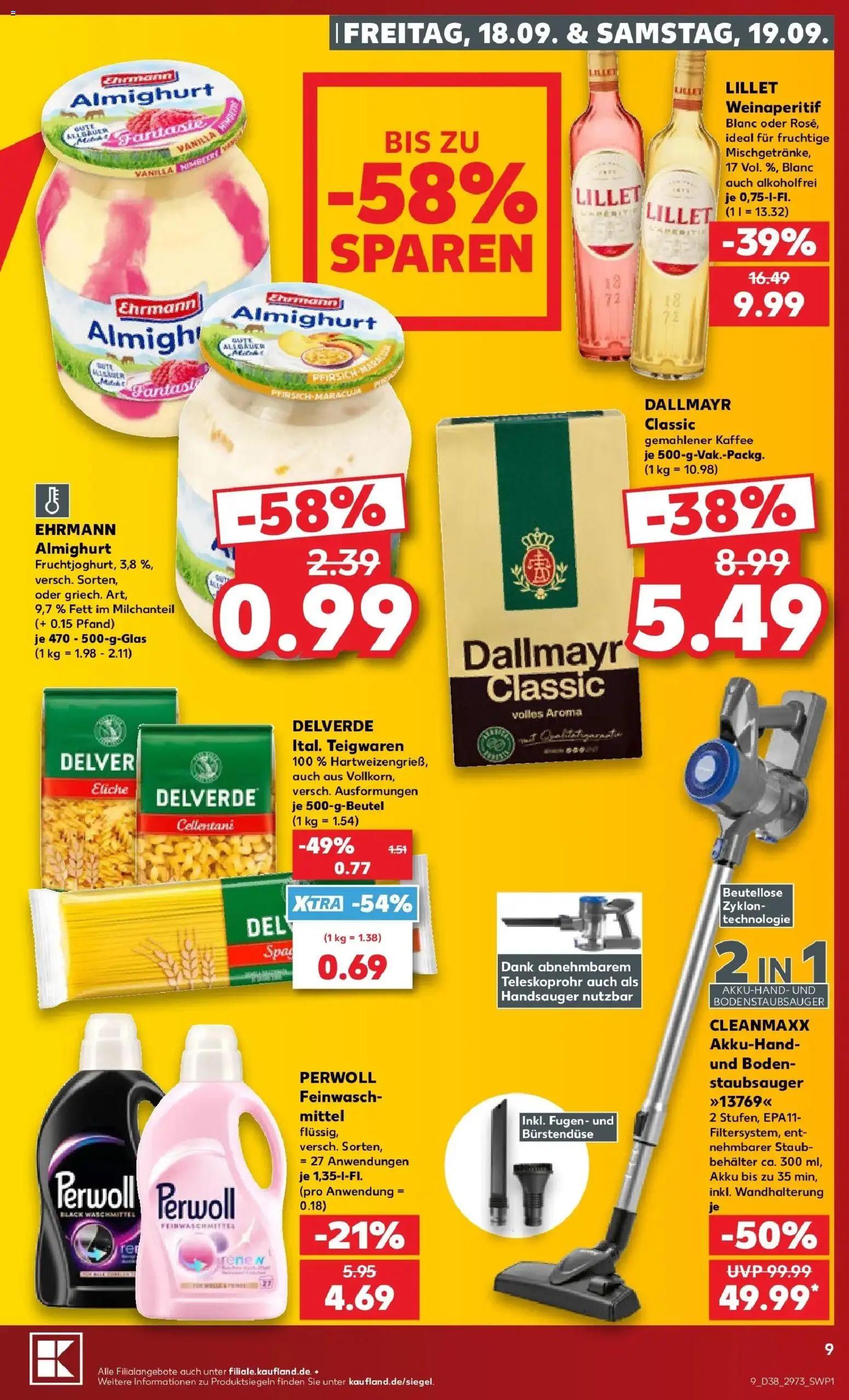 Prospekt Kaufland ab 14.09.2026 » Angebote Online zum Blättern | Seite: 21 | Produkte: Staubsauger, Kaffee, Gemahlener Kaffee, Pfirsich