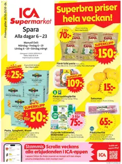 ICA Supermarket erbjudanden - Förhandsvisning av reklamblad från butik ICA Supermarket aktuell från 19/10/2026