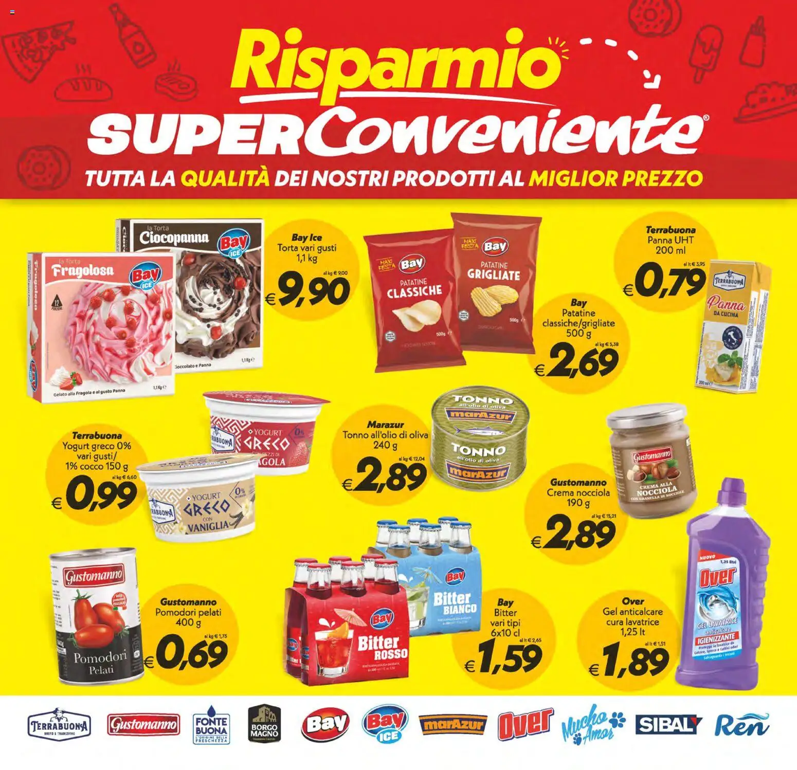Volantino SuperConveniente del 09.06.2026 | Pagina: 22 | Prodotti: Yogurt, Patatine, Gelato, Pomodori