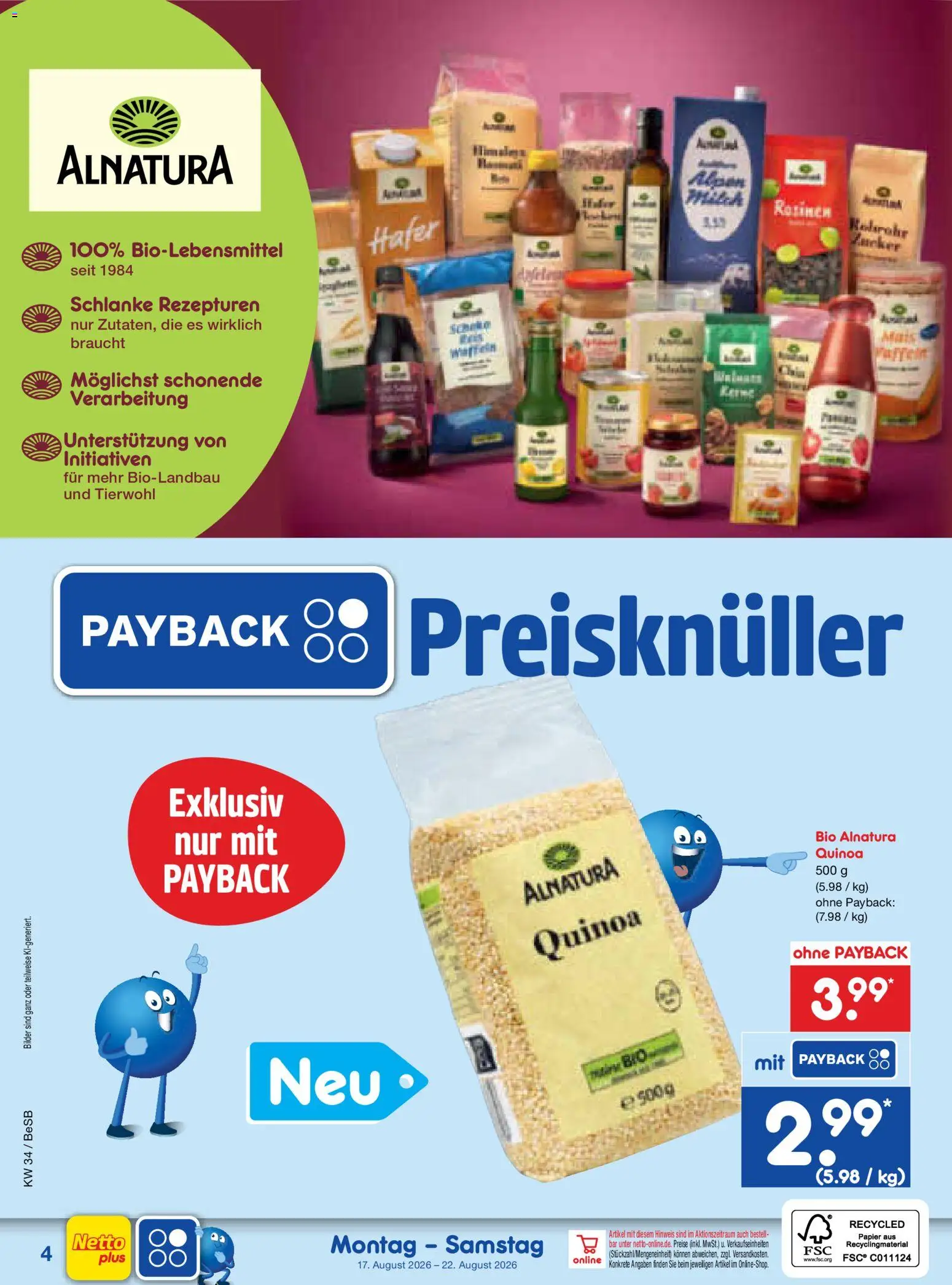 Netto Marken-Discount Prospekt – gültig ab 17.08.2026 | Seite: 45 | Produkte: Rosinen, Bilder, Zucker