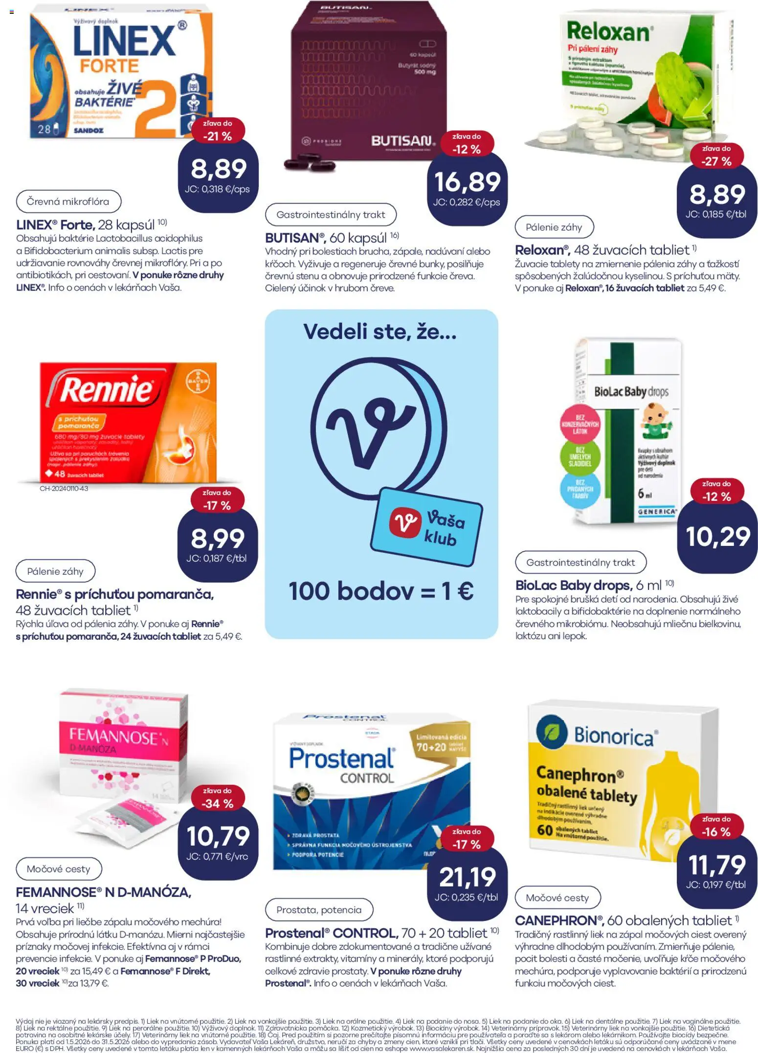Nové Vaša lekáreň akcie – leták je platný od 01.05.2026 | Strana: 10
