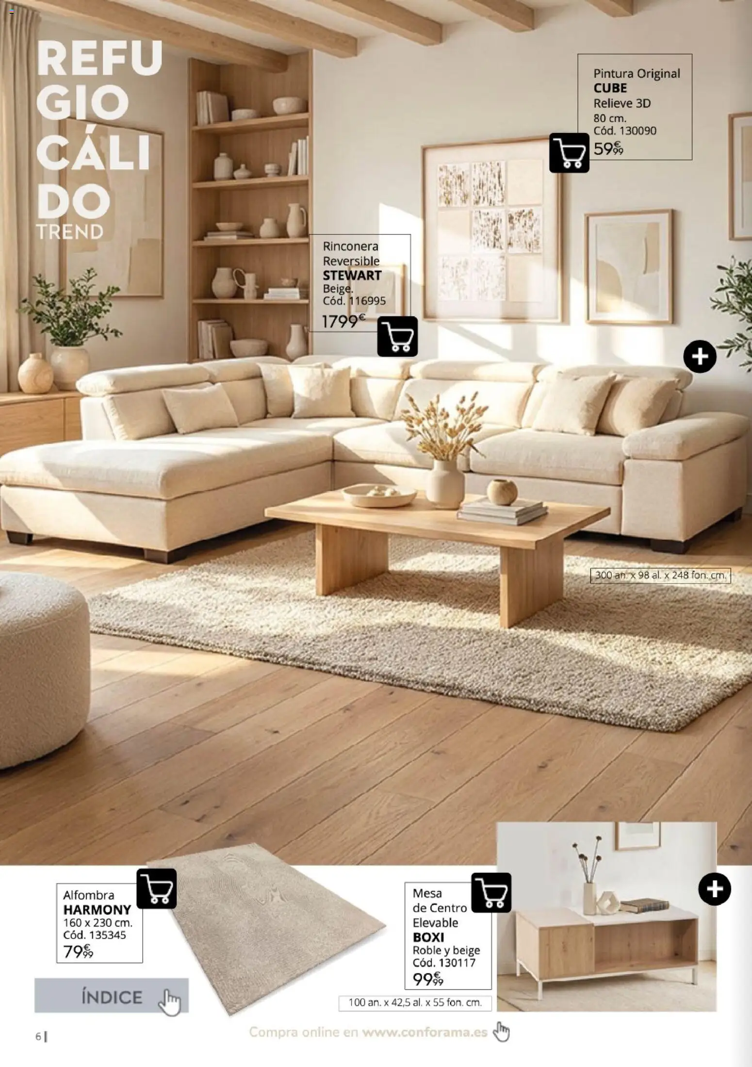 Conforama Guía de otoño 2026 │ válido desde el 30/09/2026 | Página: 6 | Productos: Mesa, Alfombra