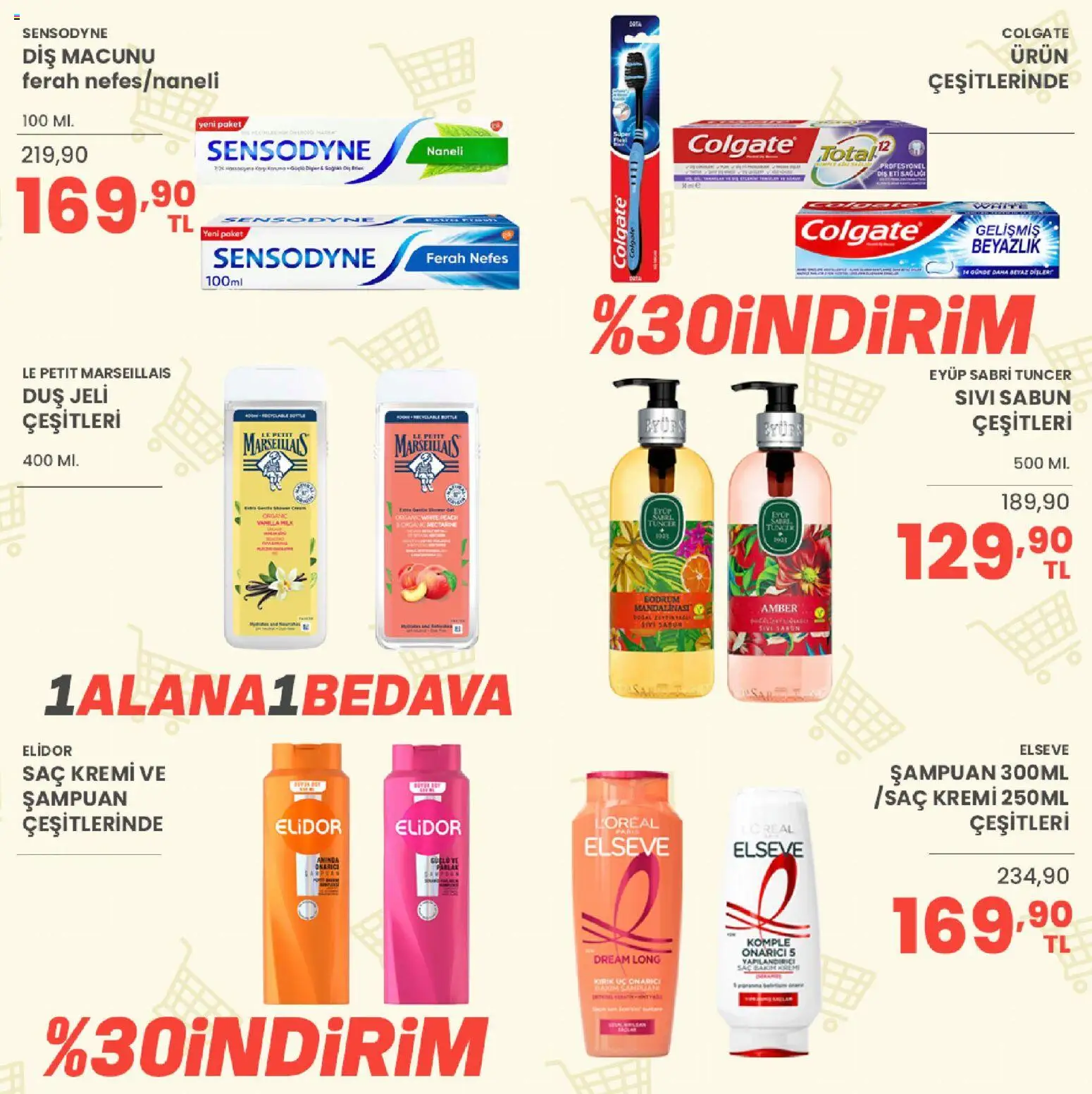 Sarıyer Katalog - 23 Ekim 2026 tarihinden itibaren geçerlidir | Sayfa: 36 | Ürünler: Şampuan, Sabun, Duş jeli, Diş macunu