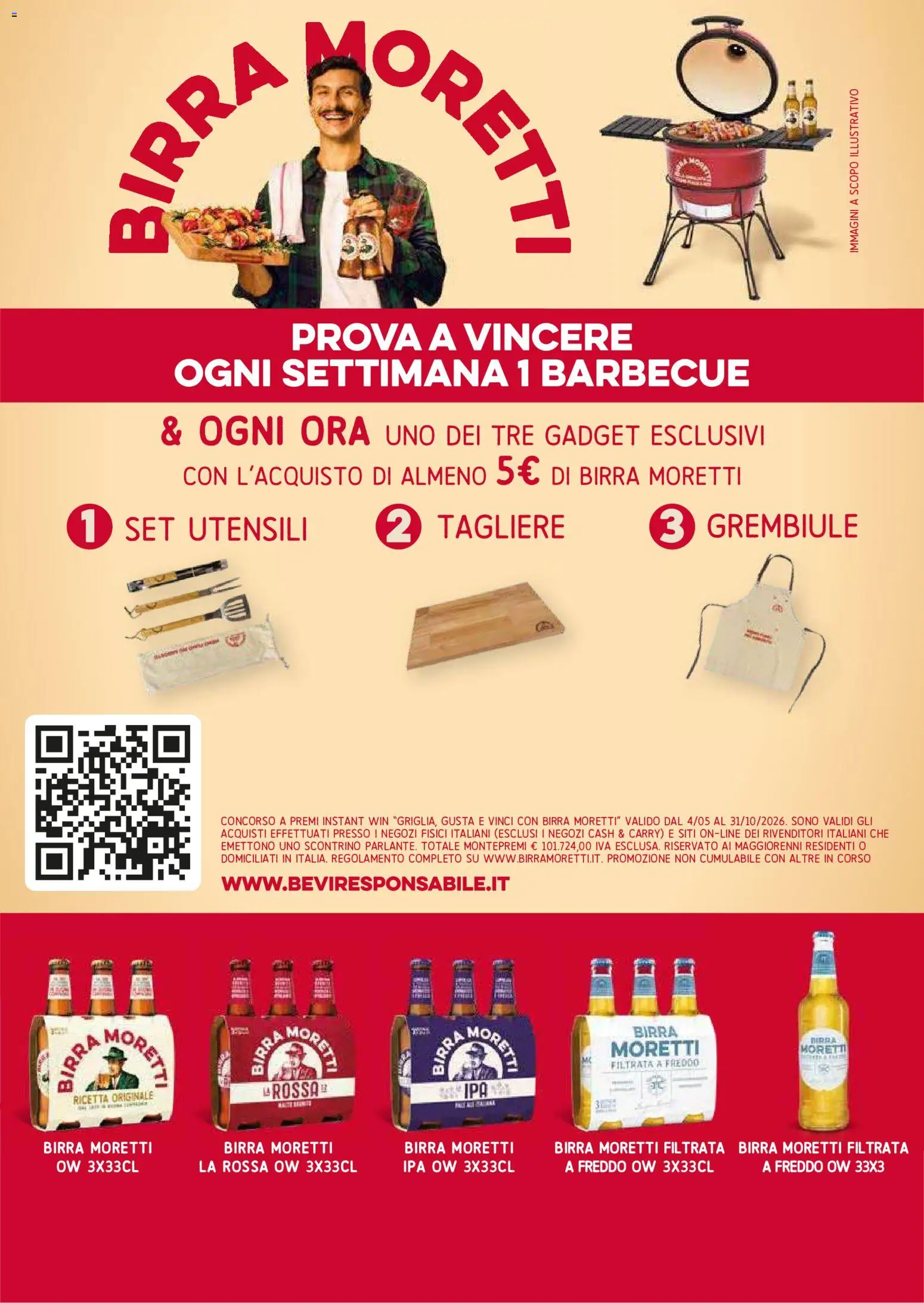 Volantino Famila del 17/09/2026 | Pagina: 6 | Prodotti: Barbecue, Birra Moretti, Tagliere, Grembiule