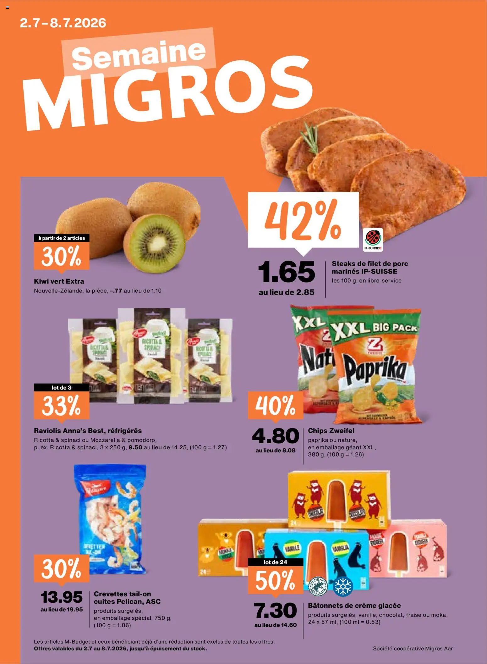 Migros aktionen FR – gültig ab 02.07.2026 | Seite: 1