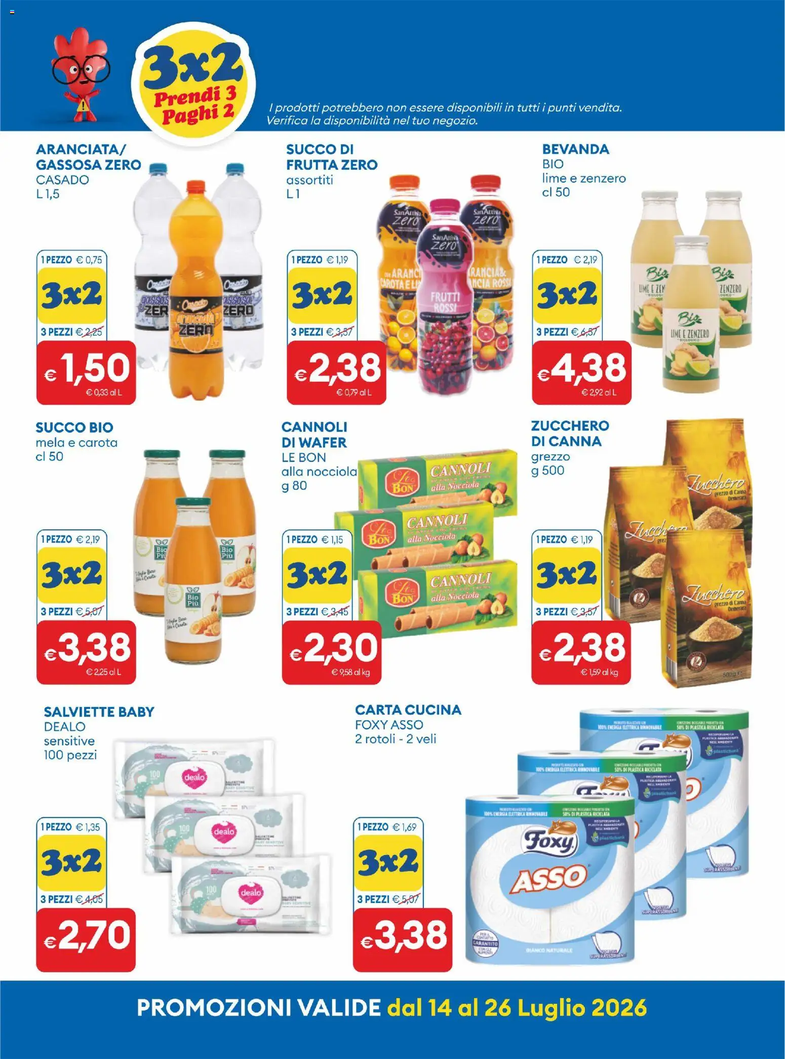 Volantino MD Discount del 14/07/2026 | Pagina: 3 | Prodotti: Succo, Carota, Frutta, Zucchero