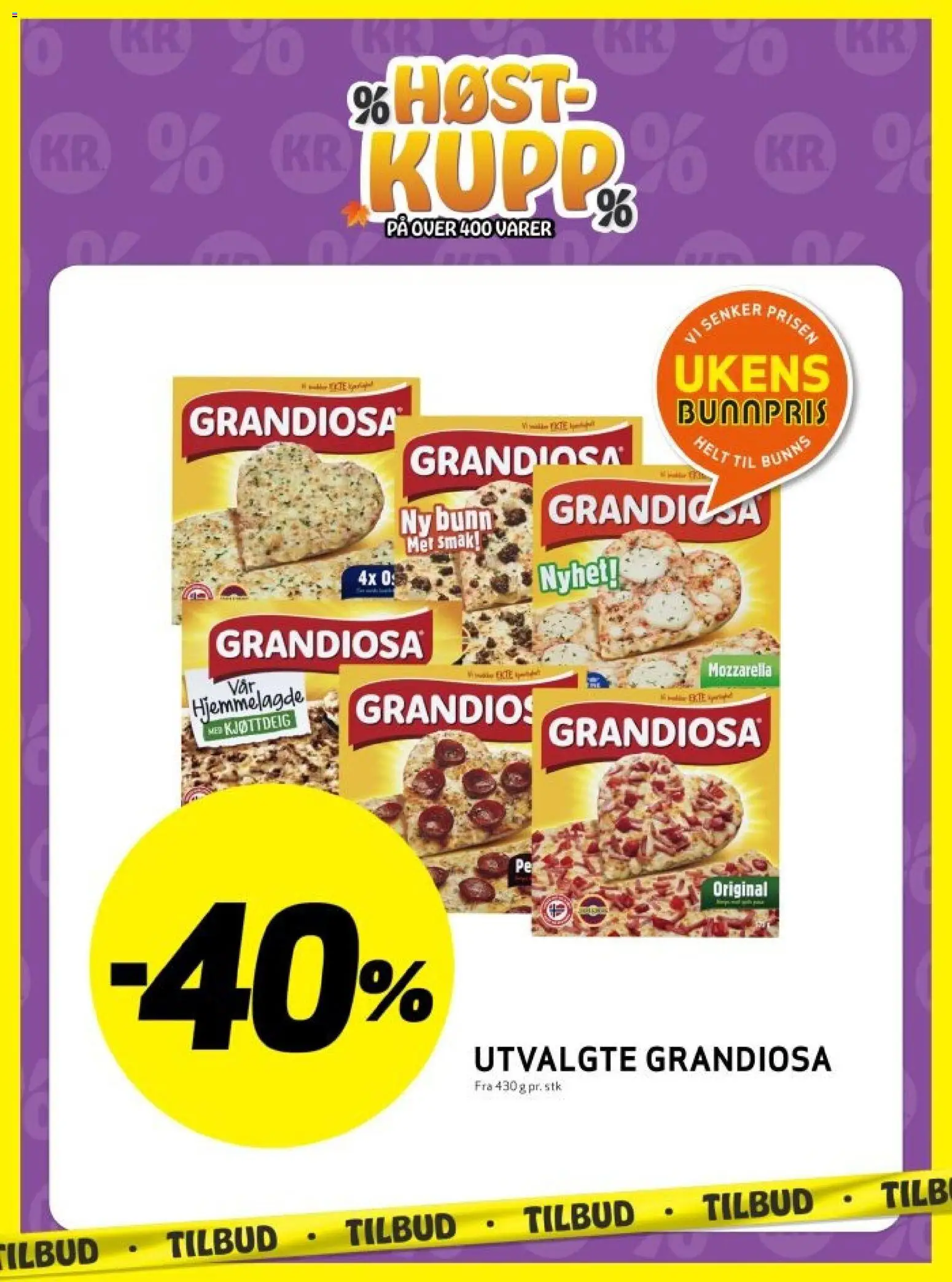 {H1} | Side: 3 | Produkter: Kjøttdeig, Mozzarella, Grandiosa