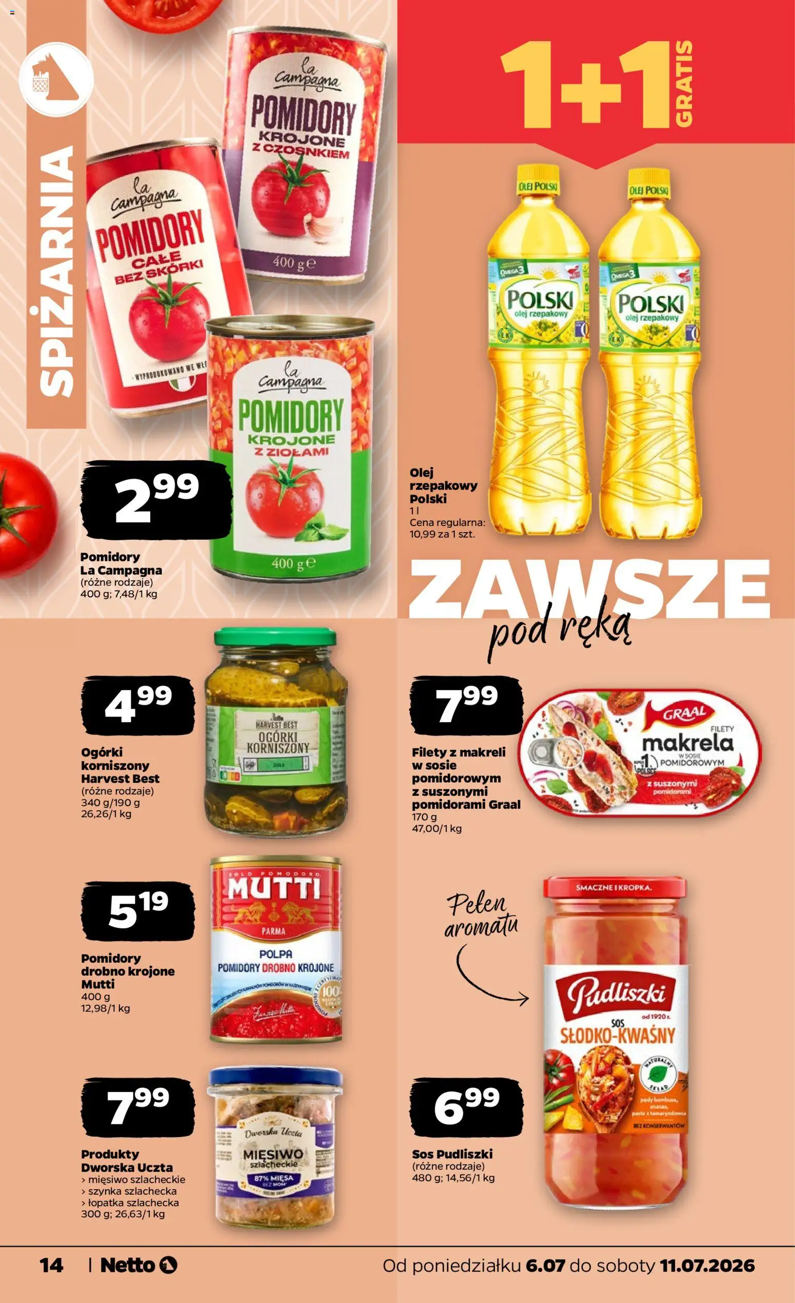 Netto gazetka od poniedziałku spożywcza od 06.07.2026 | Strona: 14