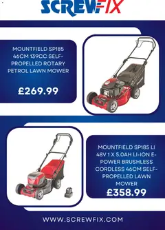 Preview of Screwfix catalogue valid from 23/06/2026 | Page: 3 | Products: Mower