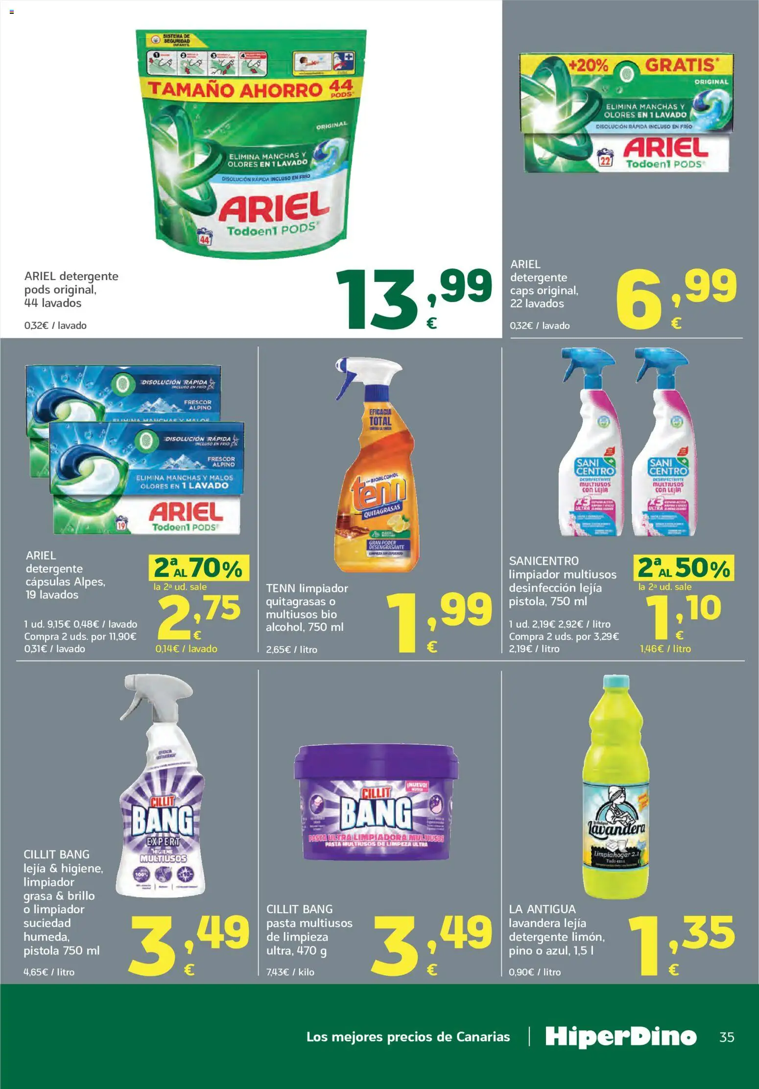 HiperDino folleto │ válido desde el 25/08/2026 | Página: 35 | Productos: Cápsulas, Detergente, Pasta